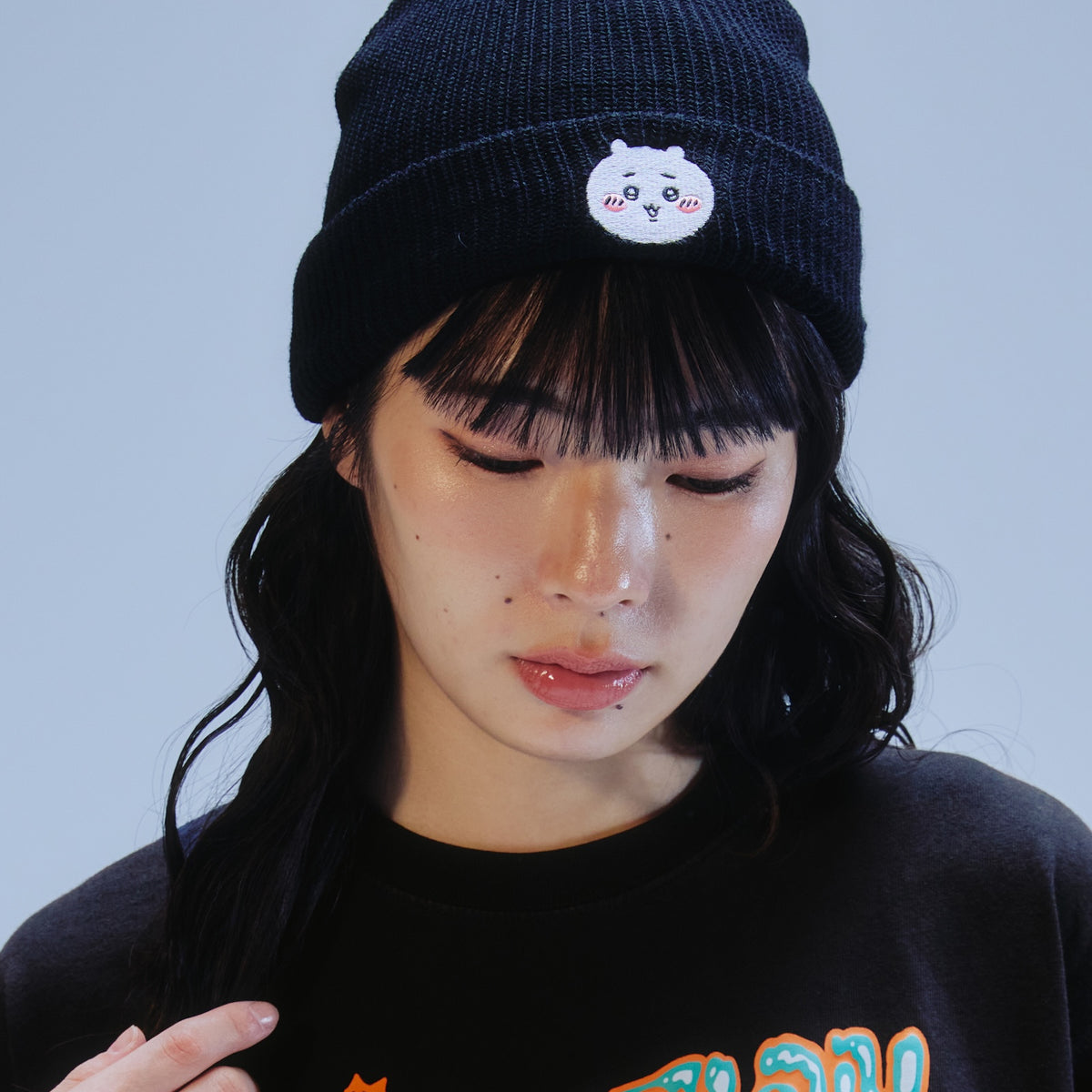 ちいかわ ニューエラ　ニット帽NEW ERA® 黒・グレー・ピンク、3色セット NEW ERA® SOFT CUFF KNIT ちいかわ BLACK