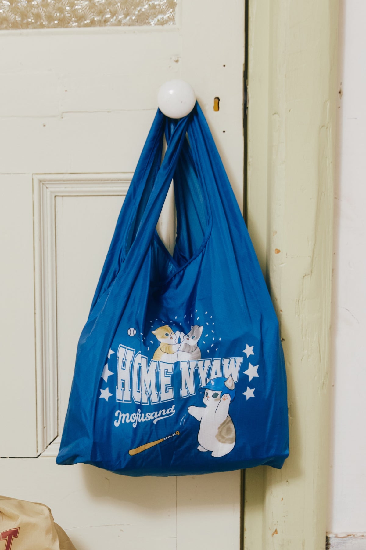 mofusand エコバッグ HOME NYAW ブルー ONE
