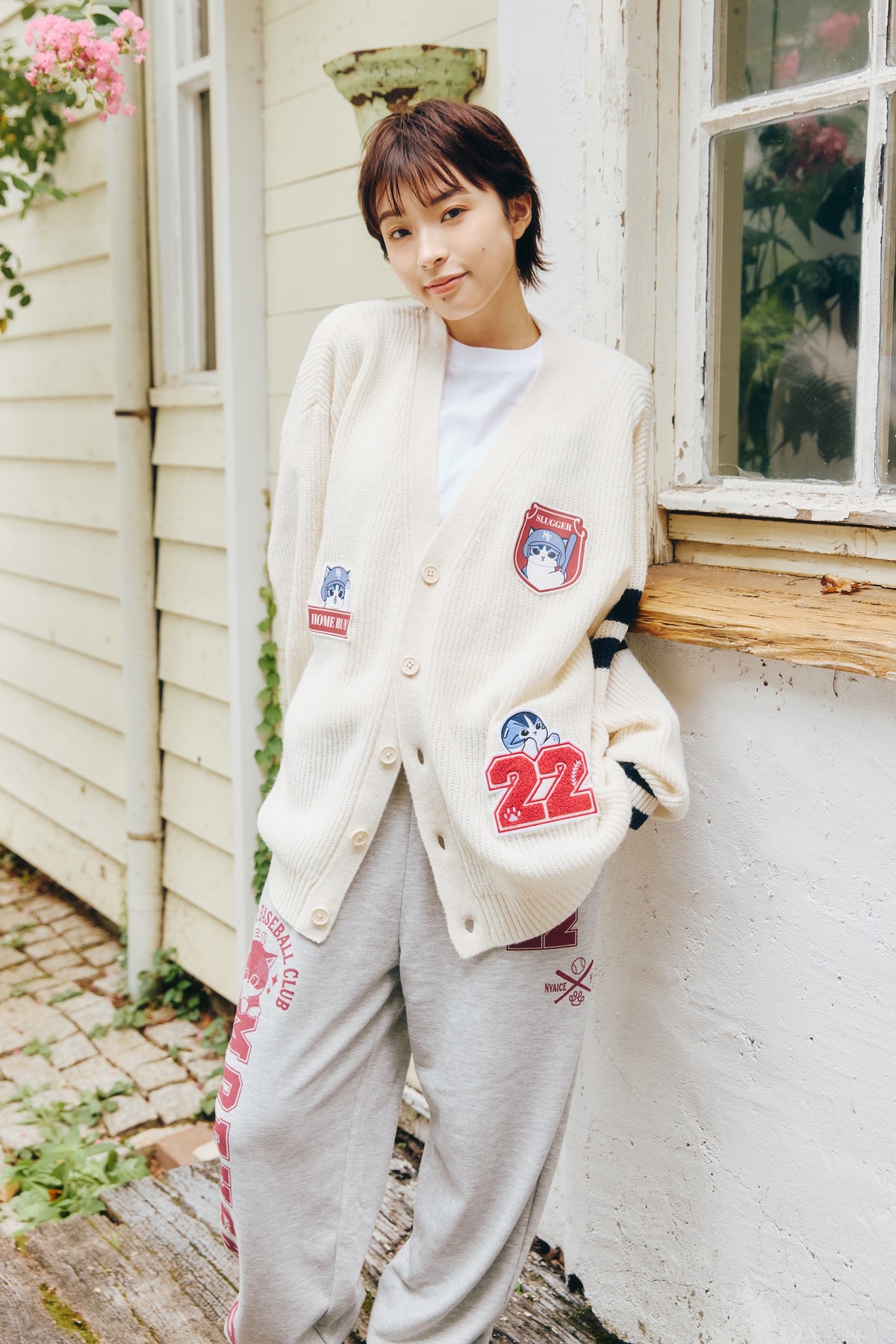 mofusand スウェットパンツ nyaice hit! モクグレー