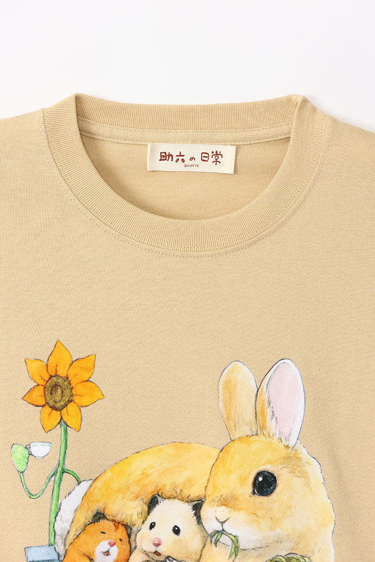 助六の日常 Tシャツ うさぎ ライトベージュのページ