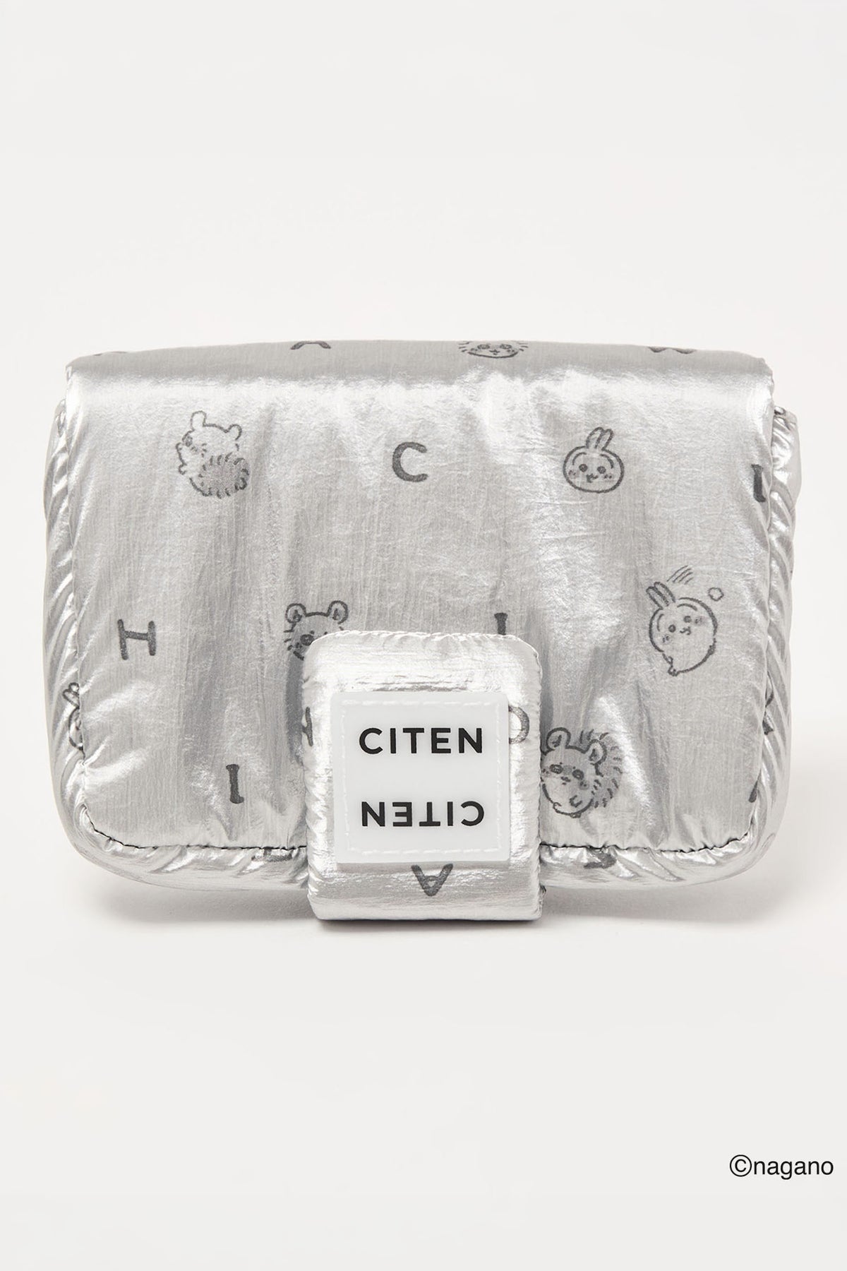 ちいかわ CITEN ミラー付きポーチ シルバー ONE