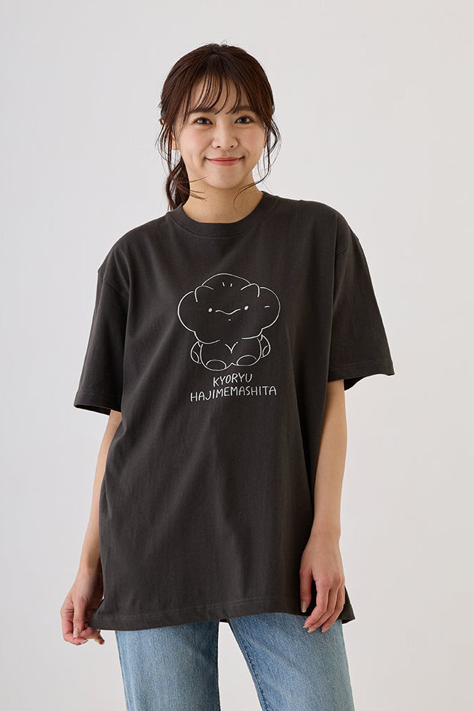 恐竜はじめました Tシャツ Hello！バブ スミ