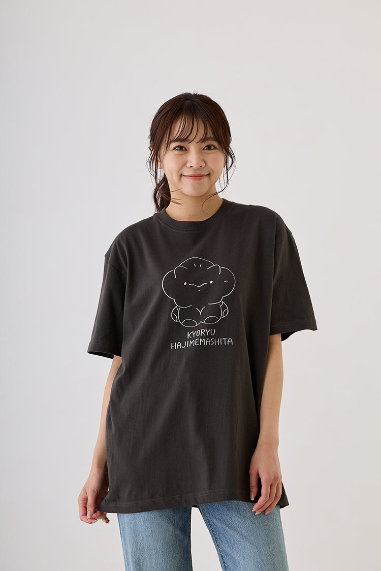 恐竜はじめました Tシャツ Hello！バブ スミ