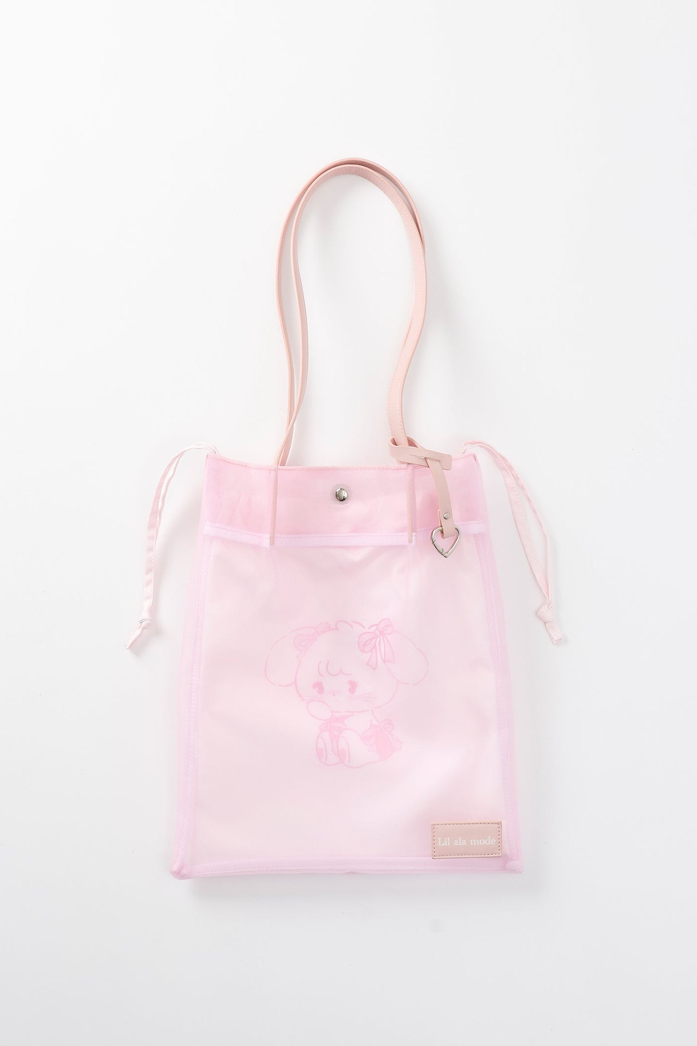 Lil ala mode メッシュバッグ キャミー ピンク