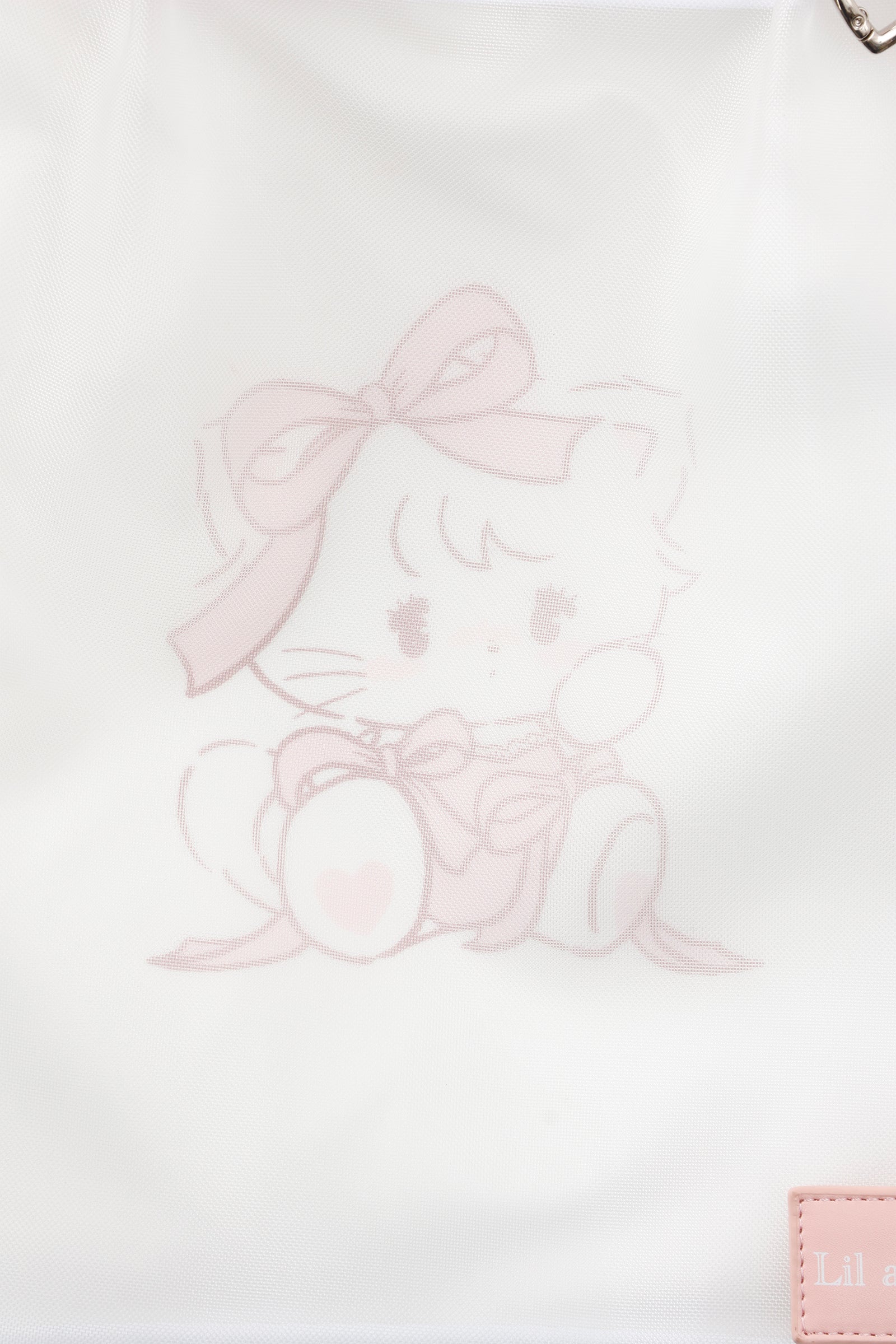 Lil ala mode メッシュバッグ ムース ホワイト