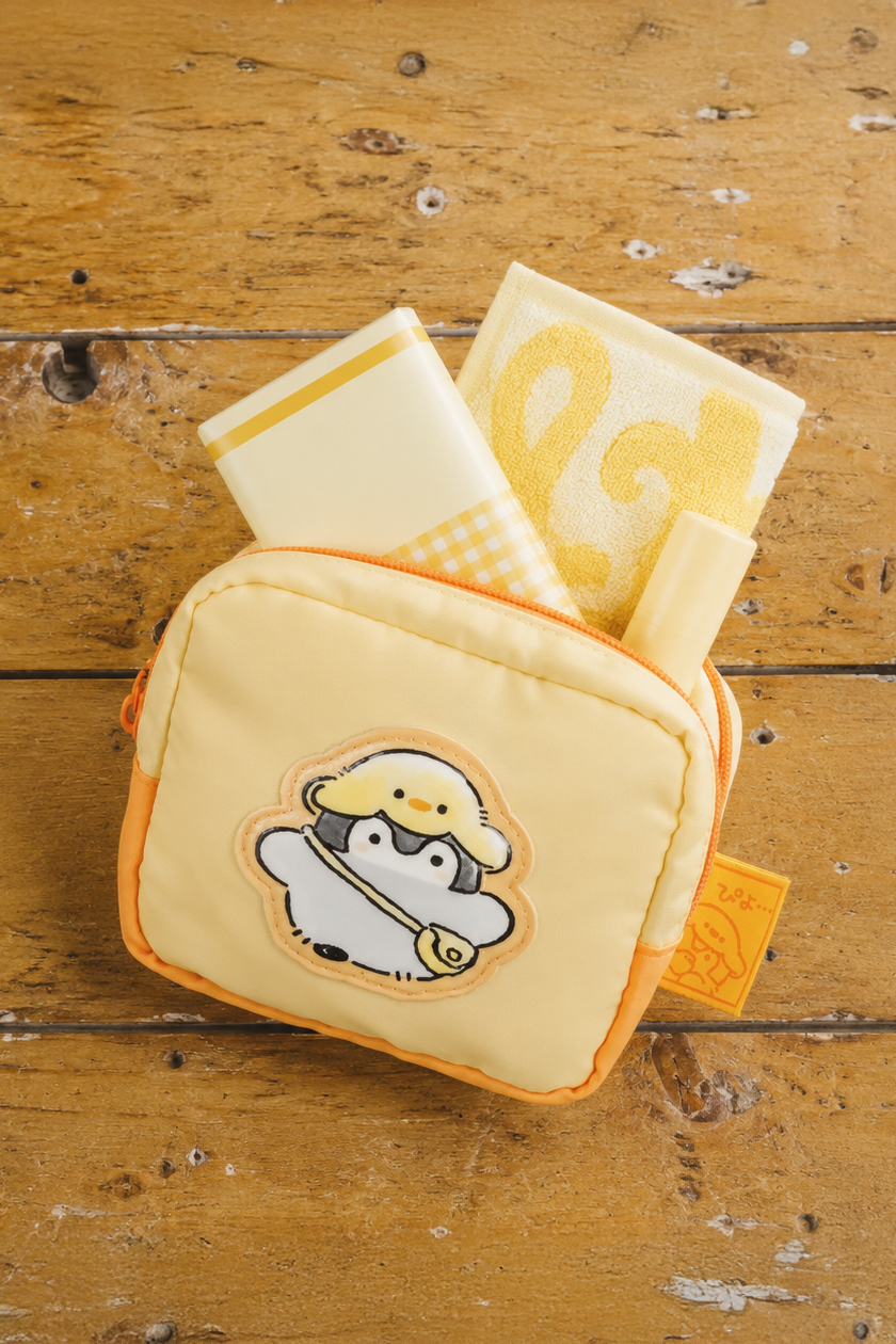 コウペンちゃん ぷっくりアップリケポーチ ぴよ… イエロー ONE