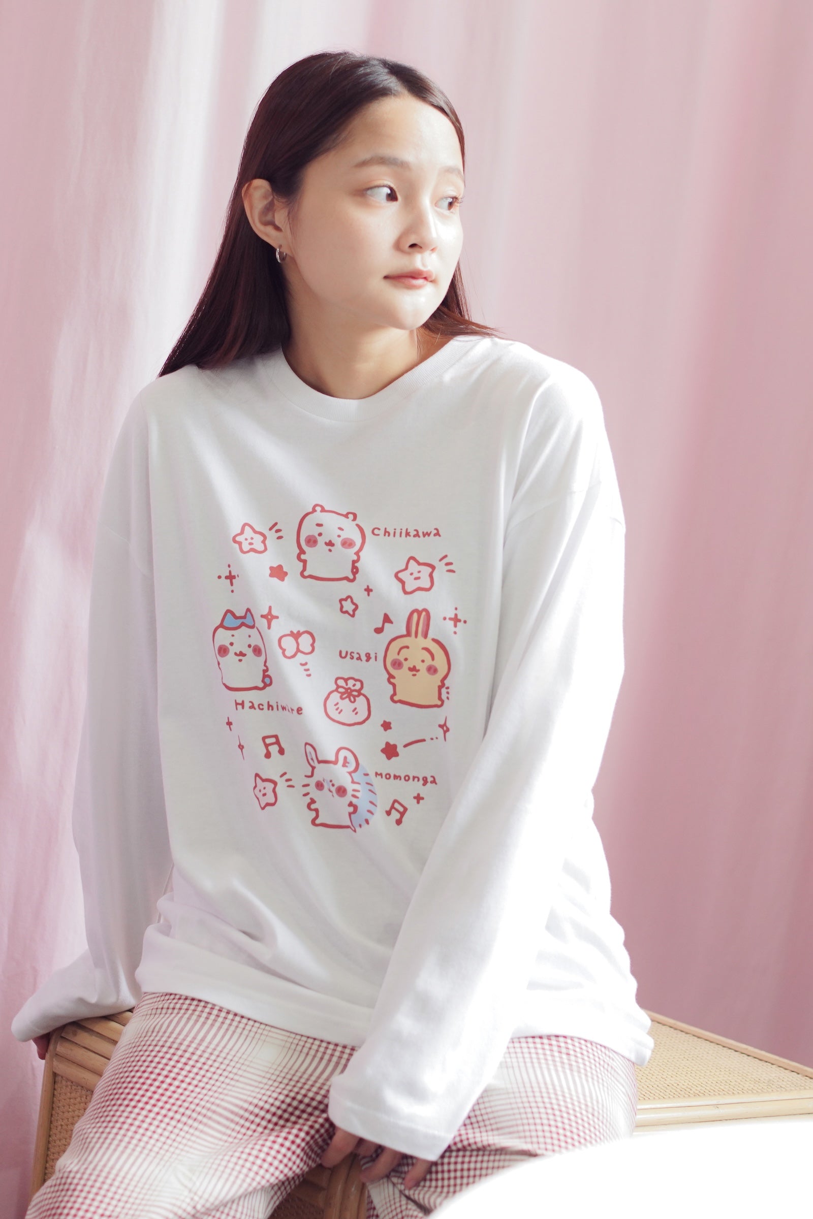 ちいかわ 長袖Ｔシャツ 小さいの ホワイト