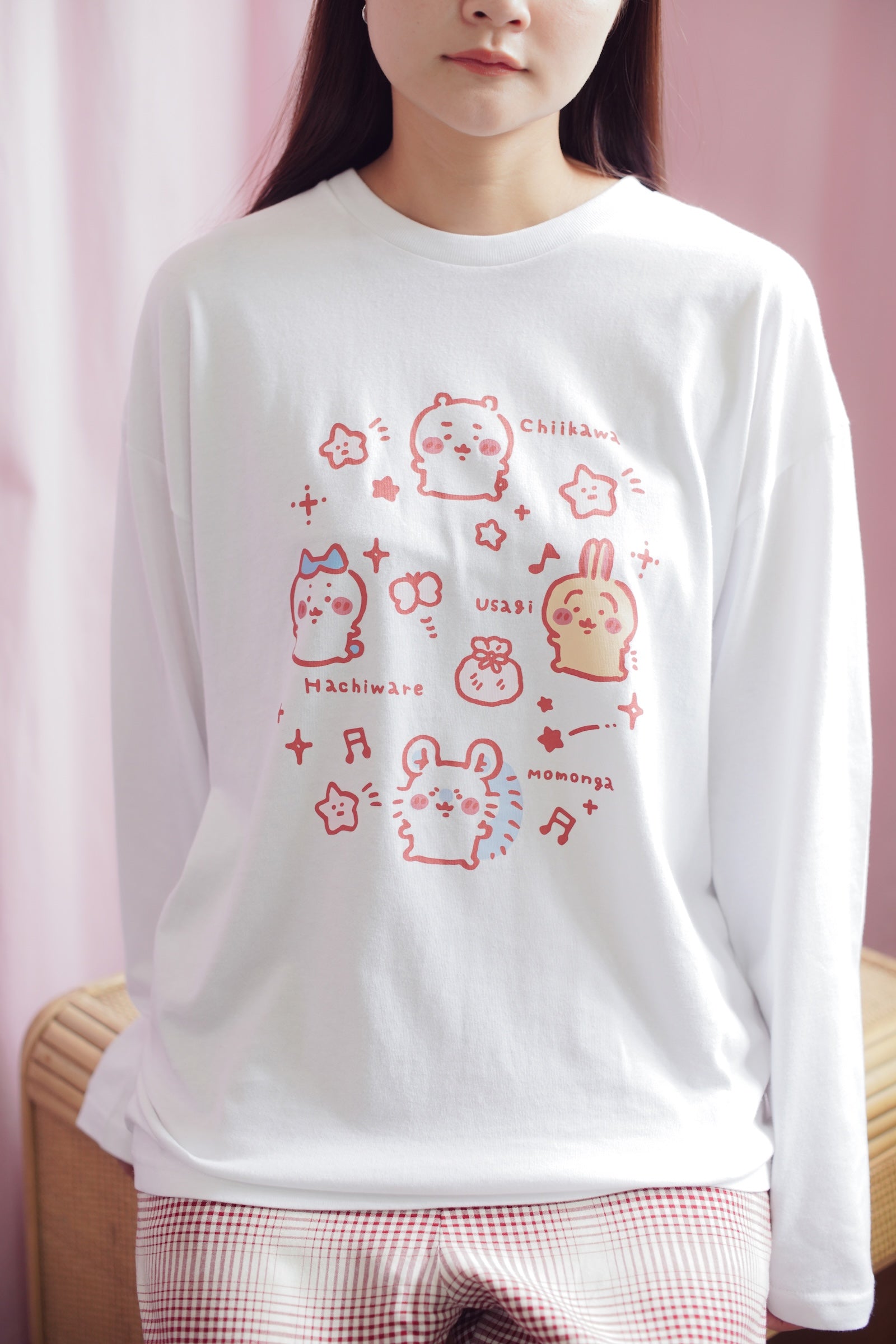 ちいかわ 長袖Ｔシャツ 小さいの ホワイト