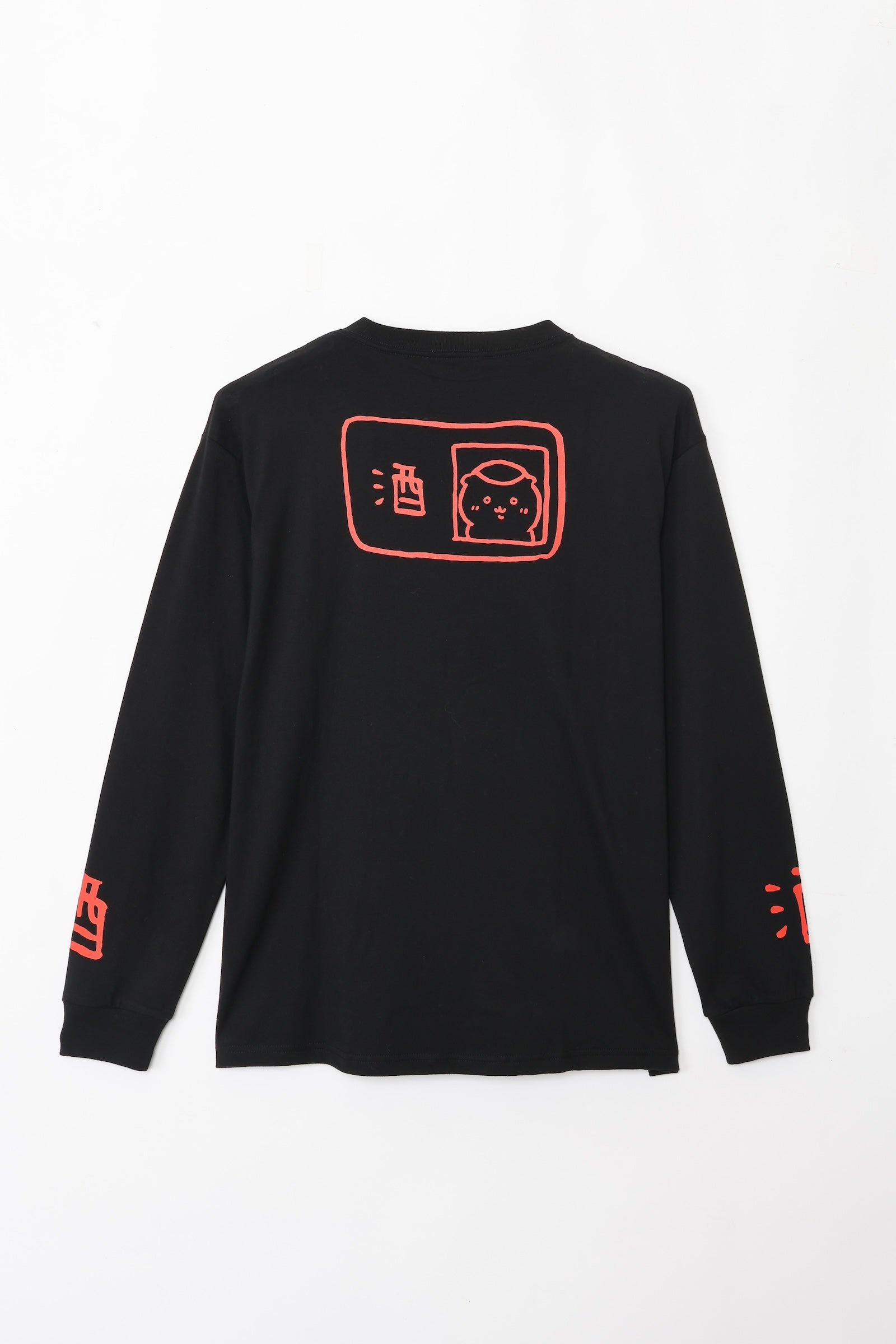 ちいかわ 長袖Tシャツ 禁酒くりまんじゅう ブラック