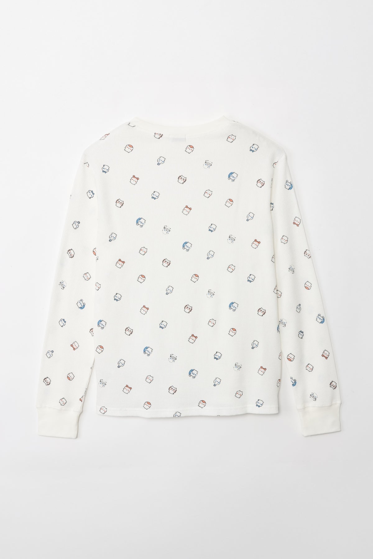 ちいかわ ワッフル長袖Tシャツ 小さいの ホワイト