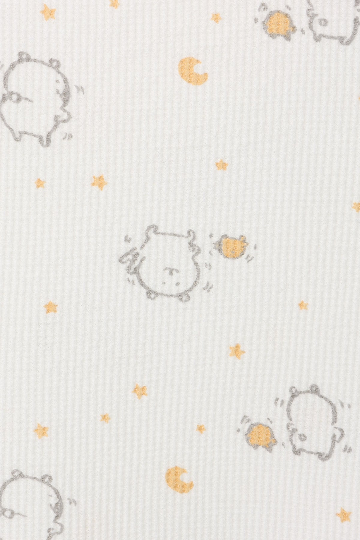 ナガノキャラクターズ ワッフル長袖Tシャツ ラムネリナイト ホワイト