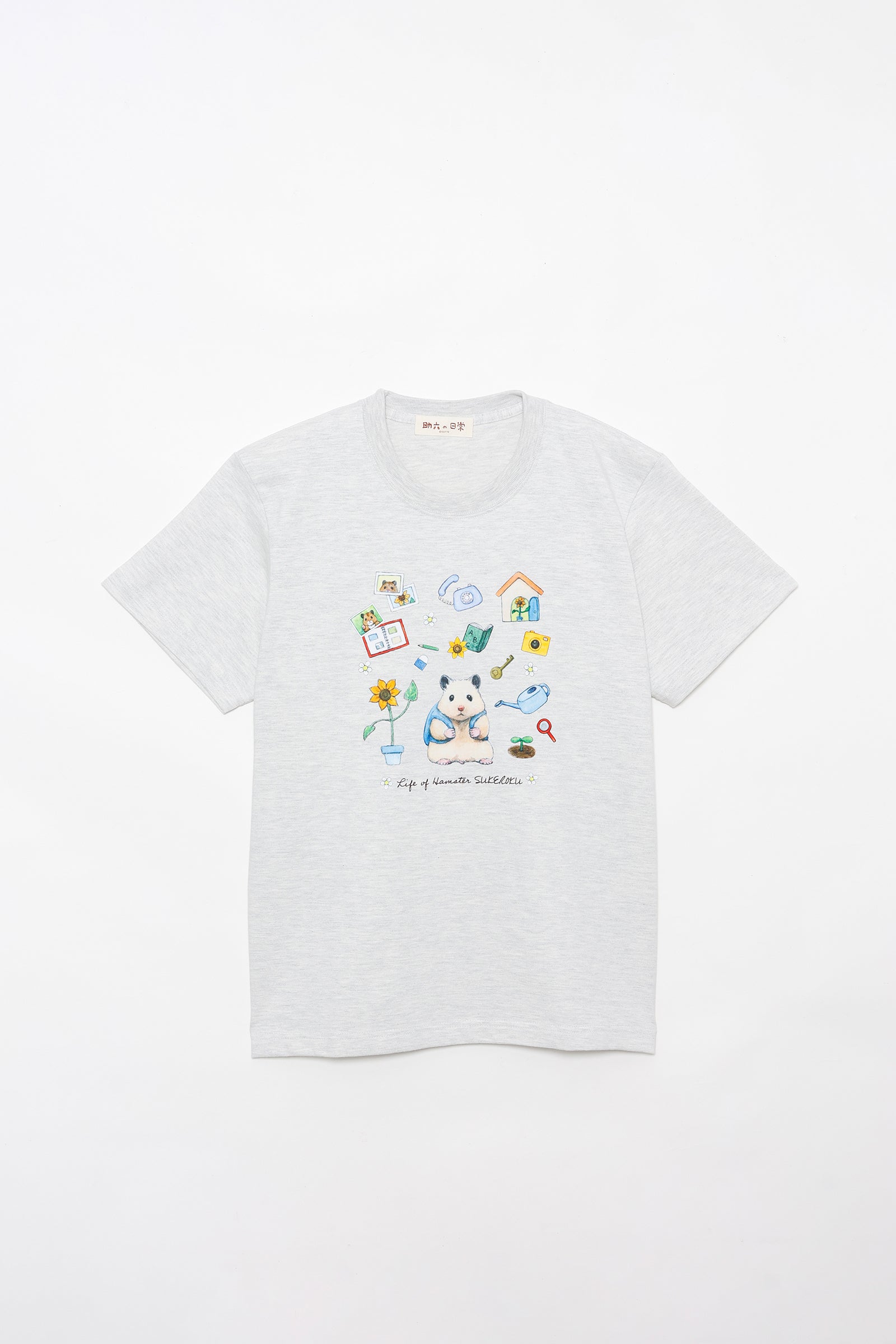 助六の日常 Tシャツ Life of Hamster SUKEROKU オートミール