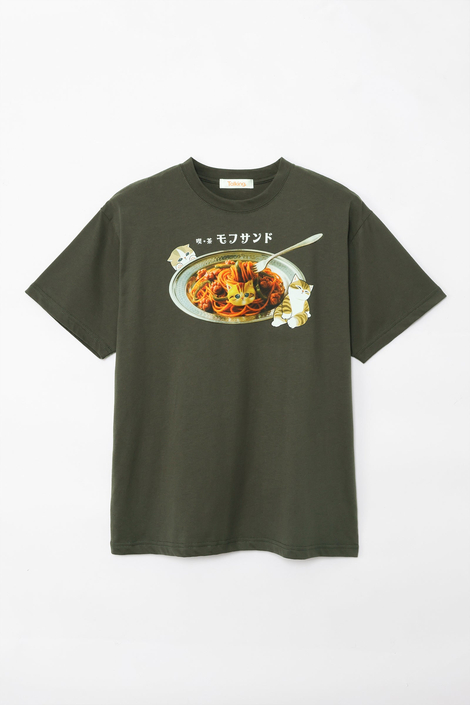 mofusand  Tシャツ  二ャポリタン スミクロ
