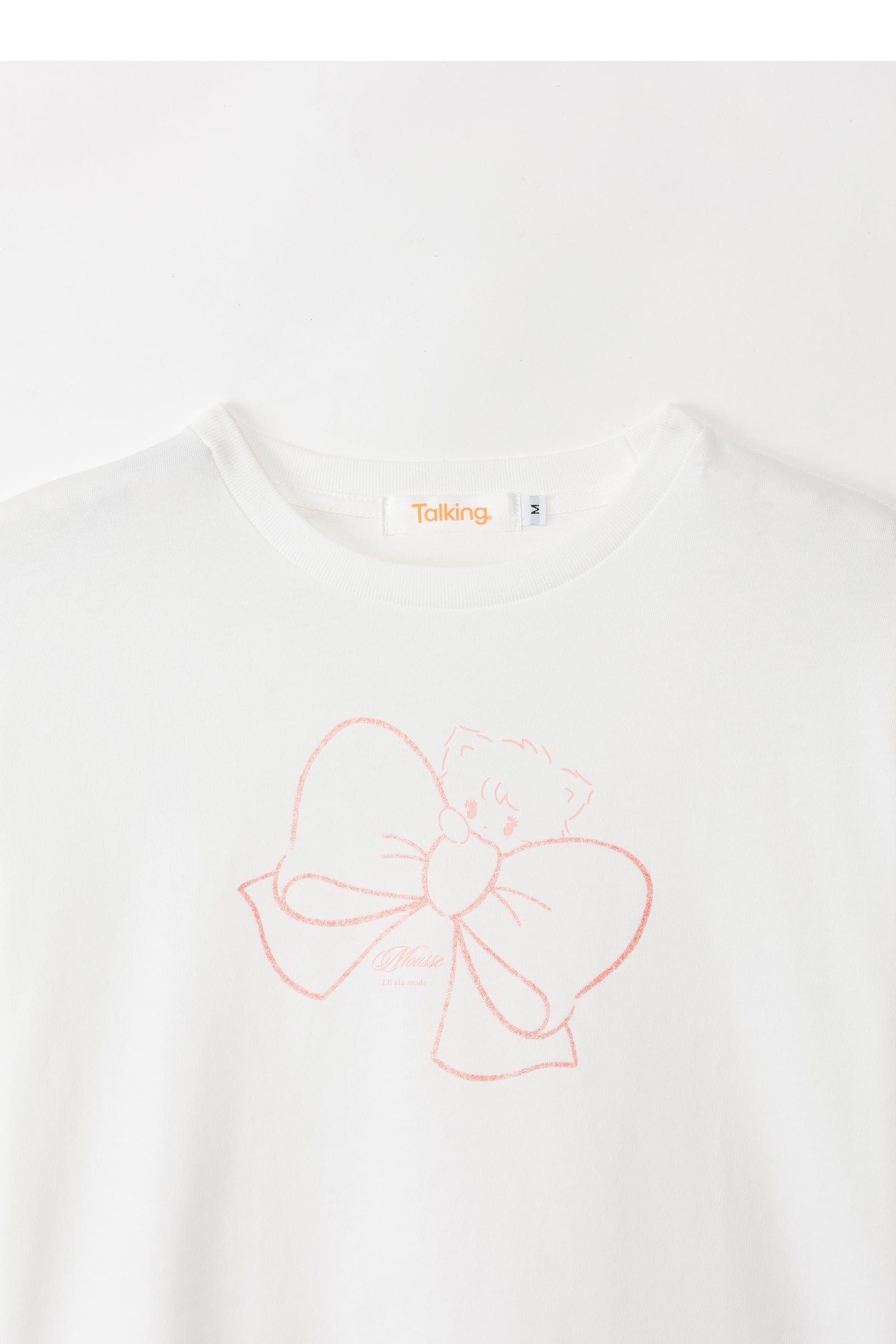 Lil ala mode Tシャツ RIBBON MOUSSE ホワイト
