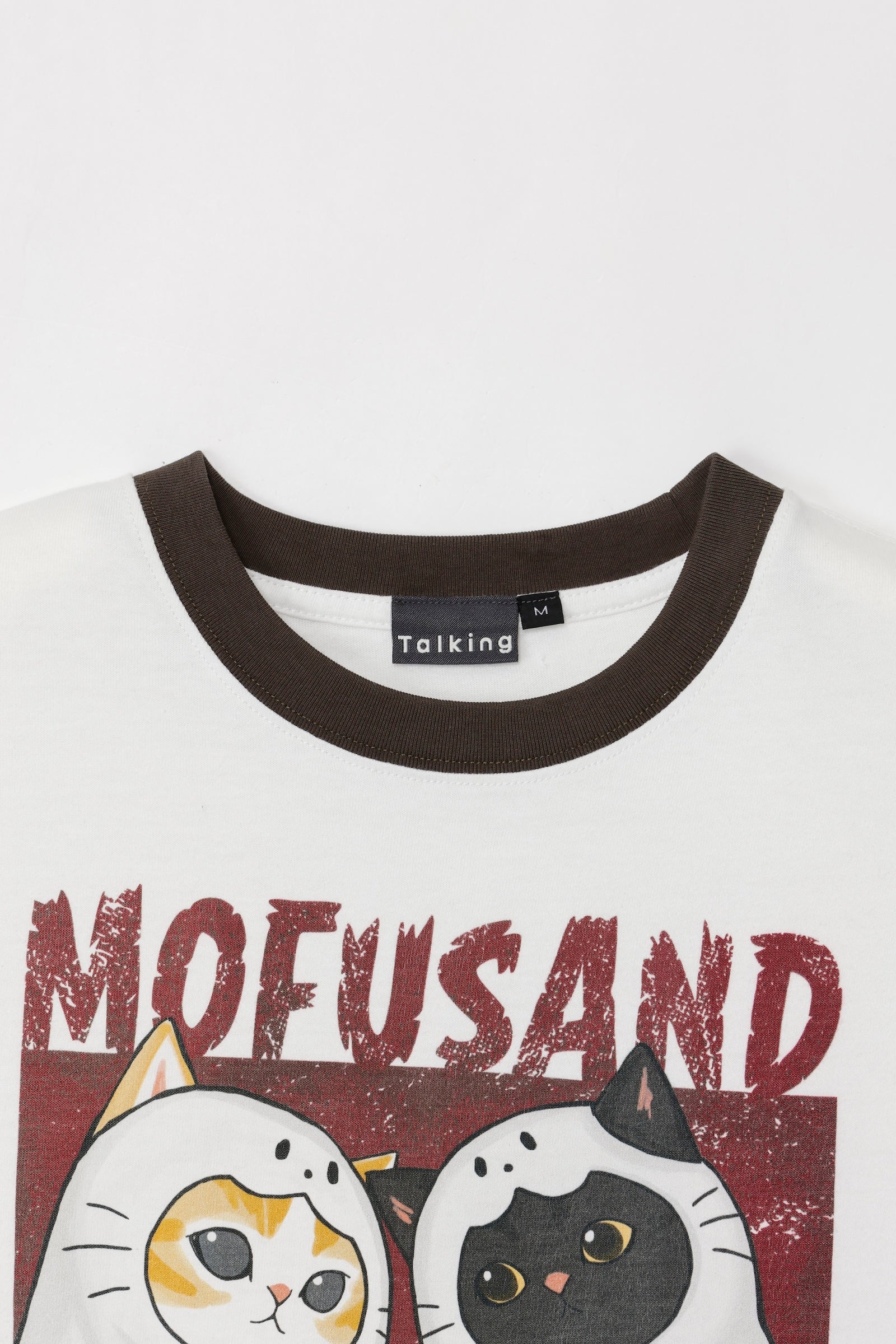 【先行販売】mofusand Tシャツ SCARY CAT ホワイト