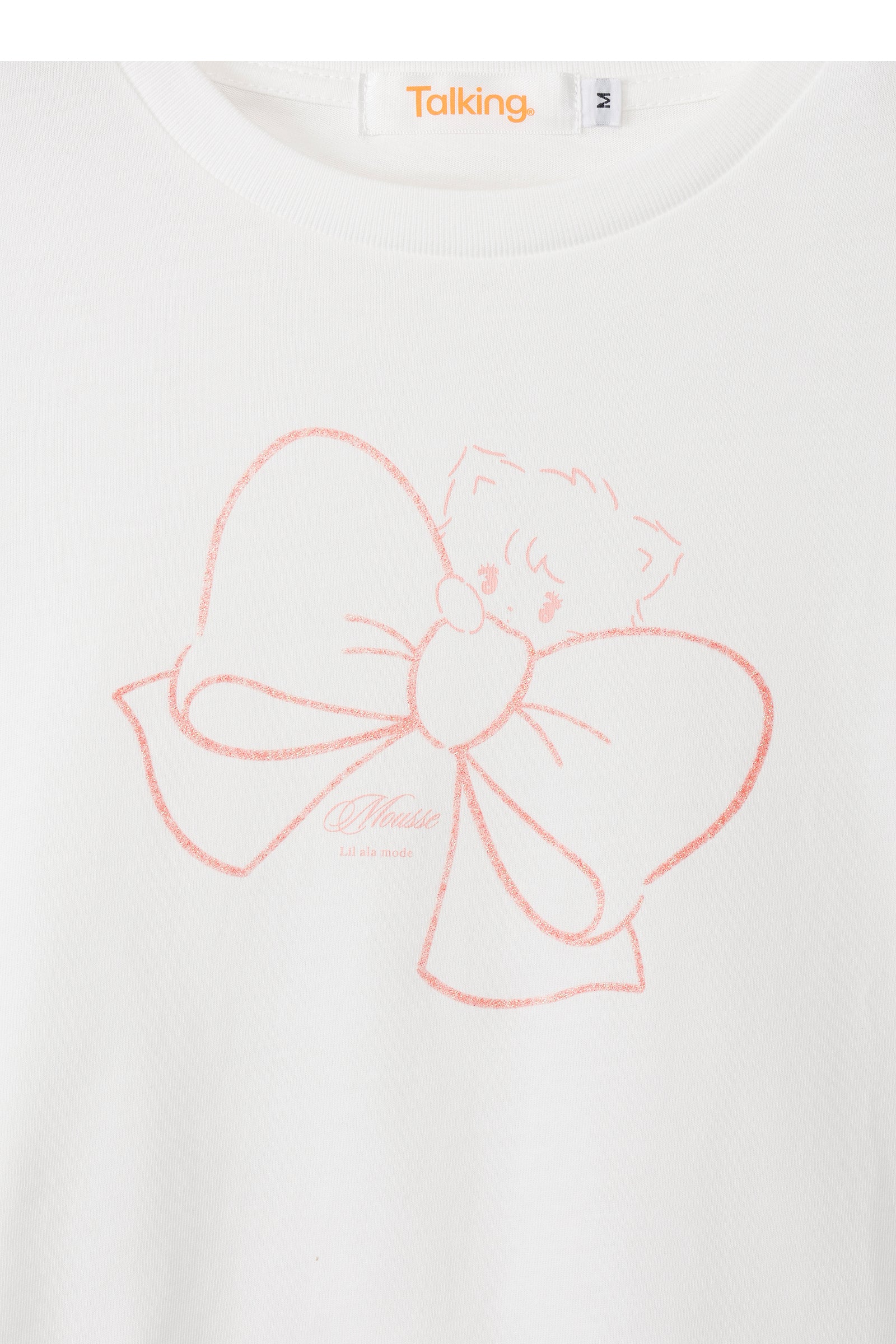 Lil ala mode Tシャツ RIBBON MOUSSE ホワイト