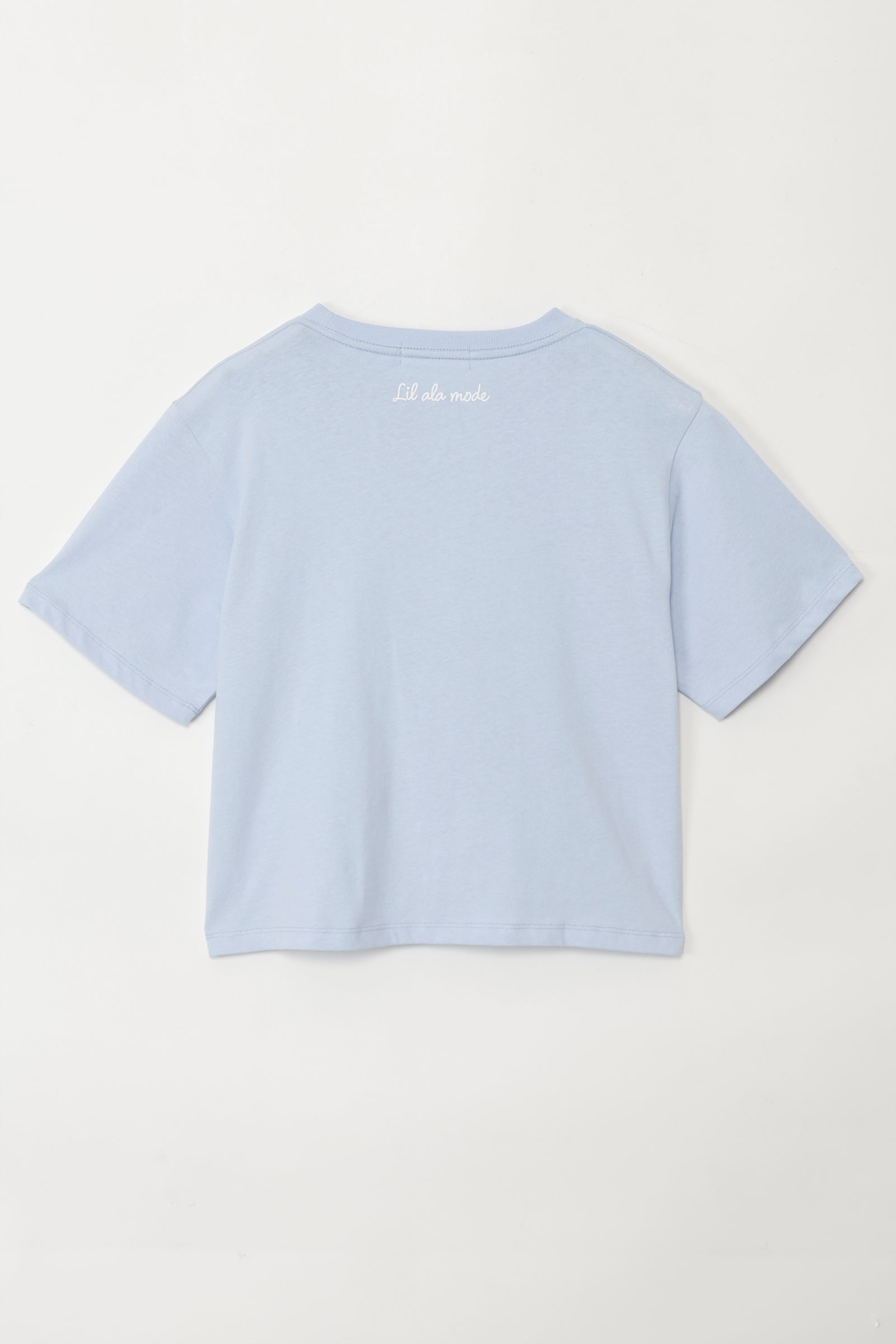 Lil ala mode Tシャツ Lace Frame MOUSSE ブルー