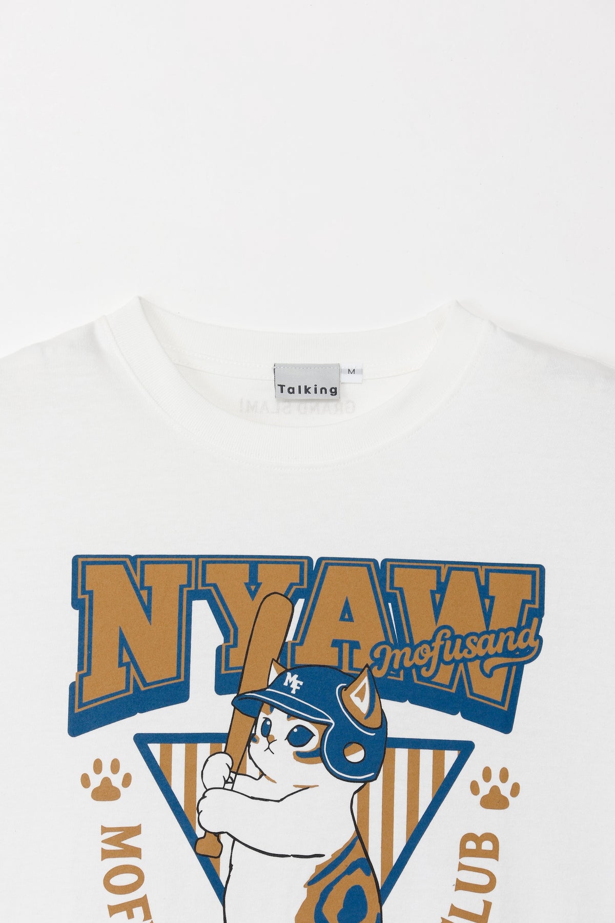 mofusand Tシャツ NYAW  ホワイト