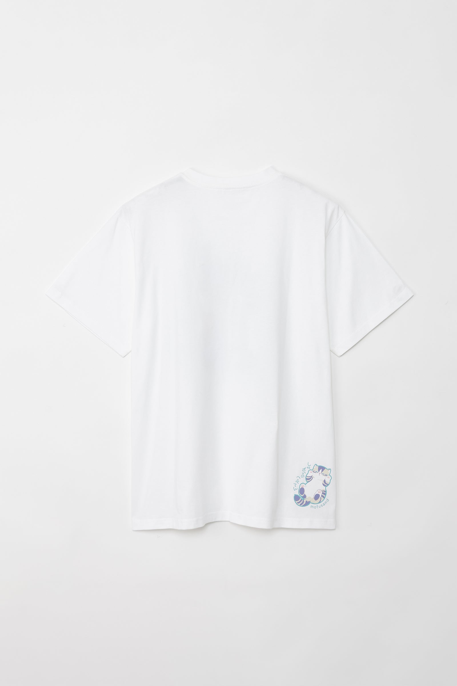 【2BUY10%OFF対象商品】mofusand Tシャツ なにもわるくにゃい 洗濯物だいすきにゃん ホワイト