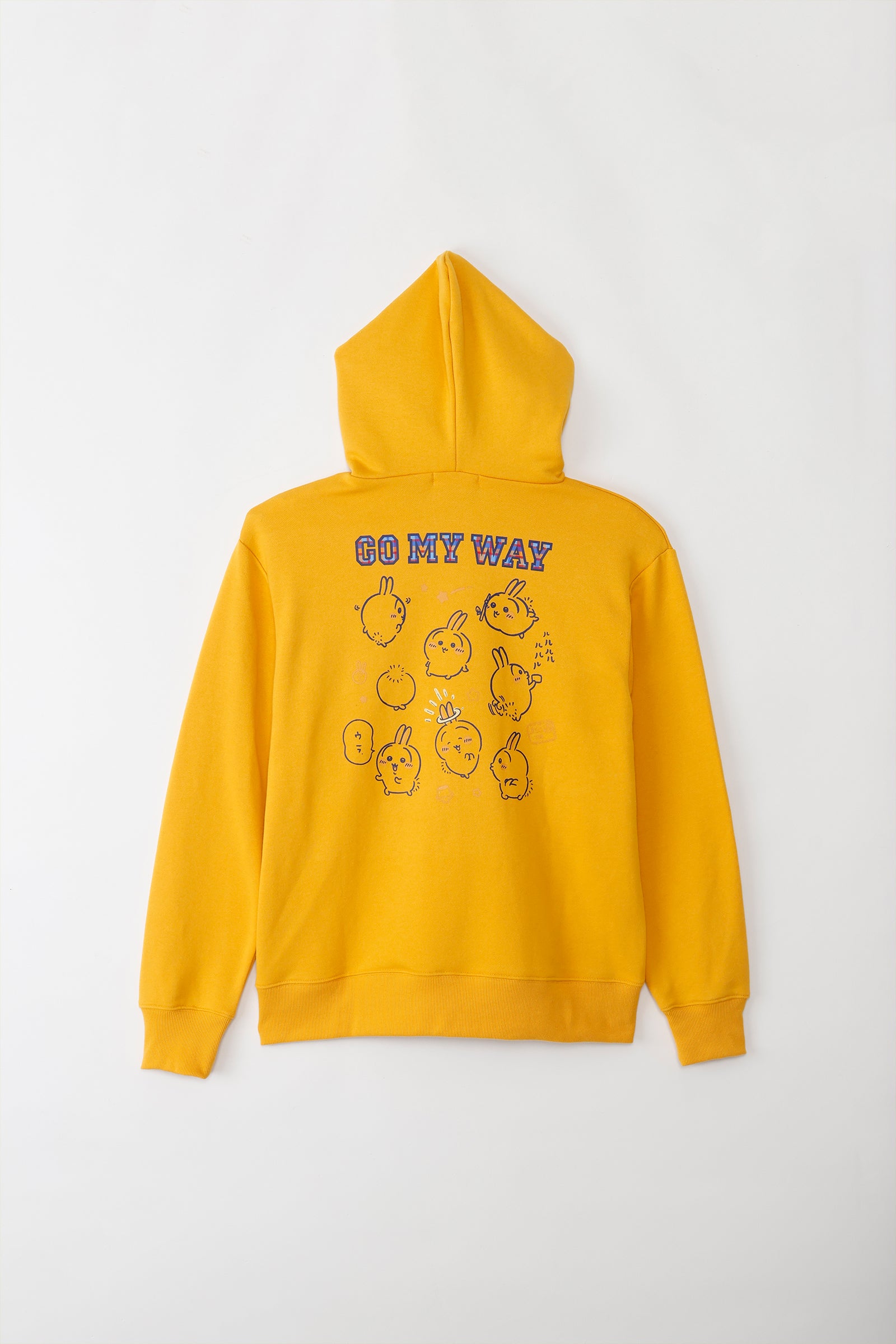 ちいかわ ZIPパーカー GO MY WAY イエロー　Lサイズ　新品未使用 ちいかわ ZIPパーカー GO MY WAY イエロー