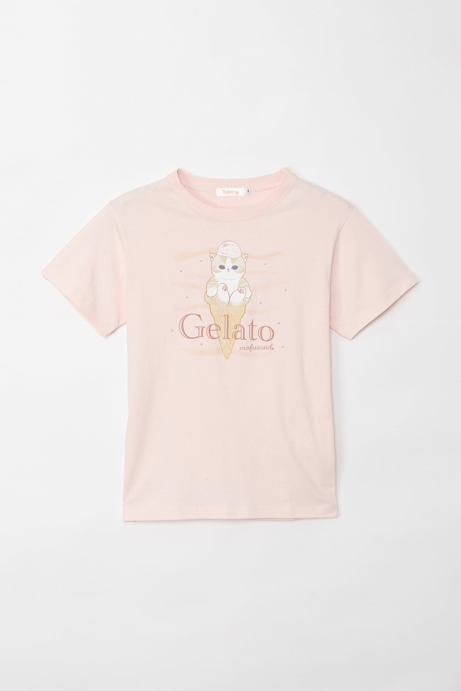 mofusand Tシャツ Gelato ペールピンク
