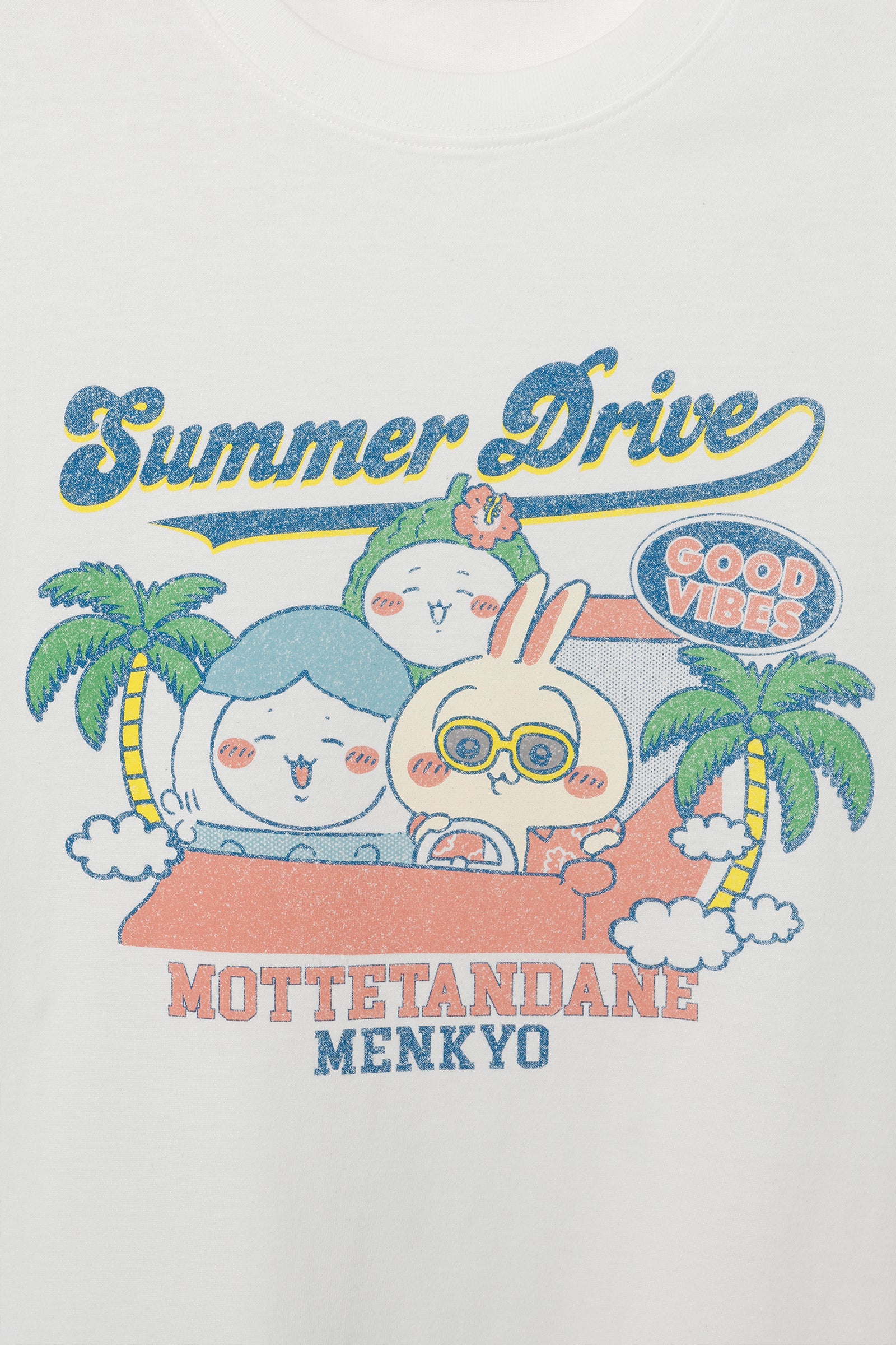 ちいかわ Tシャツ サマードライブ オフホワイト