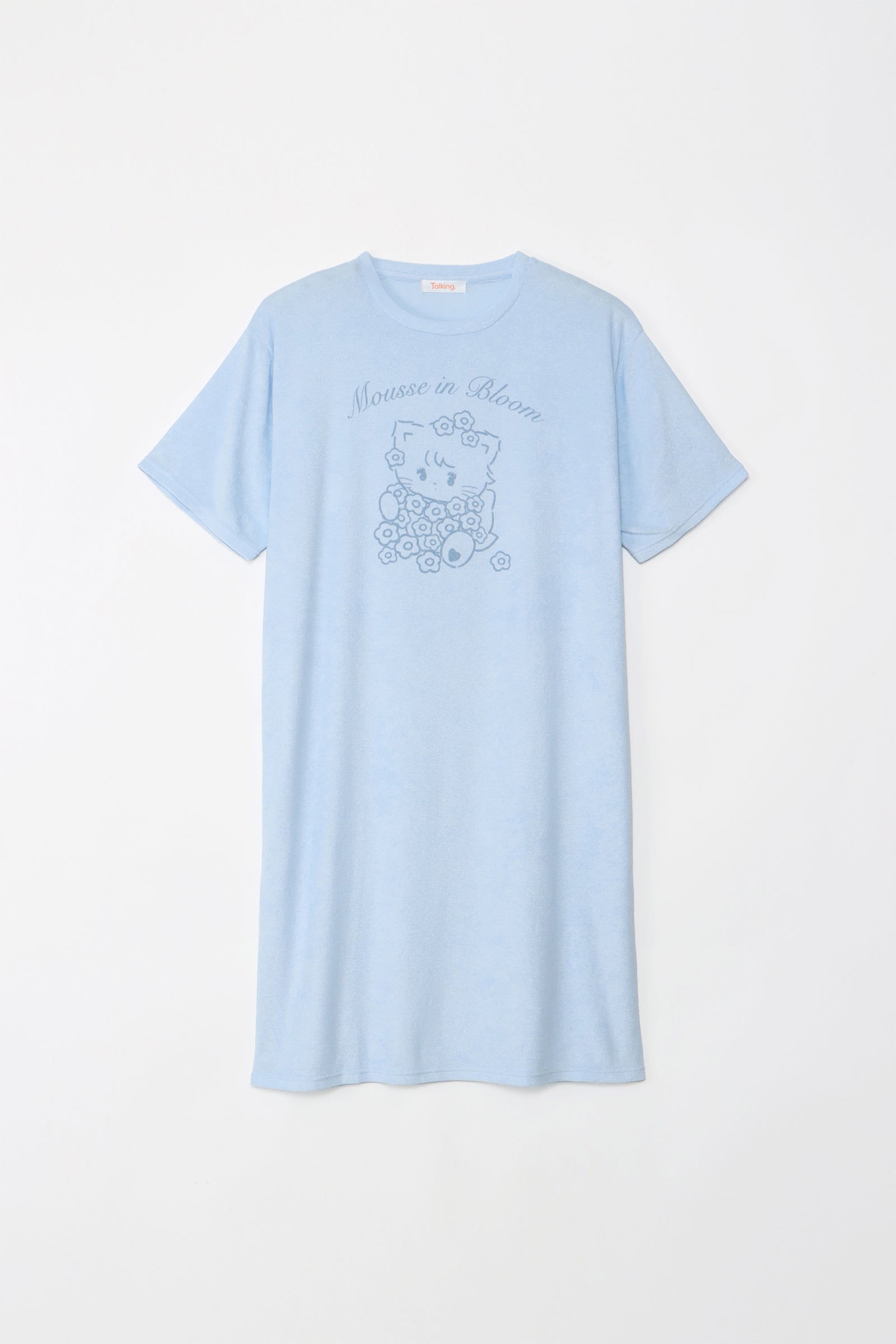Lil ala mode ルームロングワンピース Bloom ムース ブルー