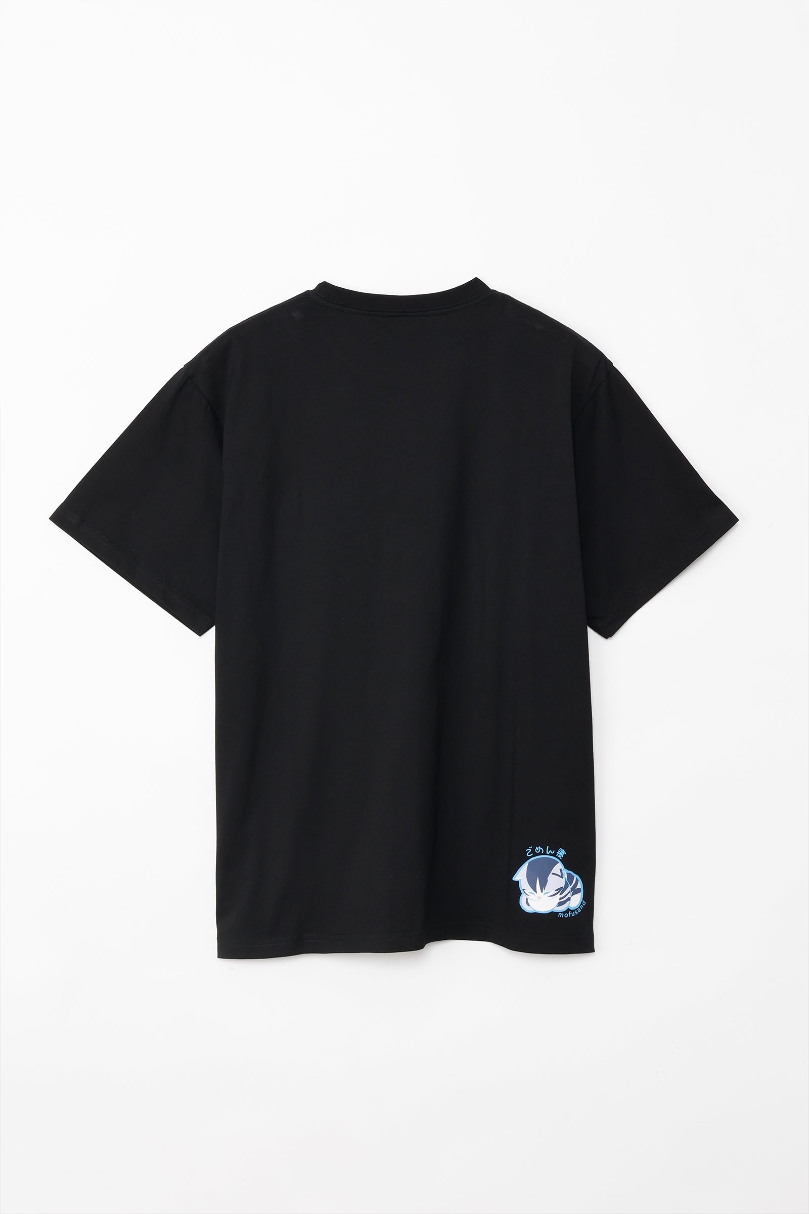 mofusand Tシャツ なにもわるくにゃい トイレットペーパーだいすきにゃん ブラック