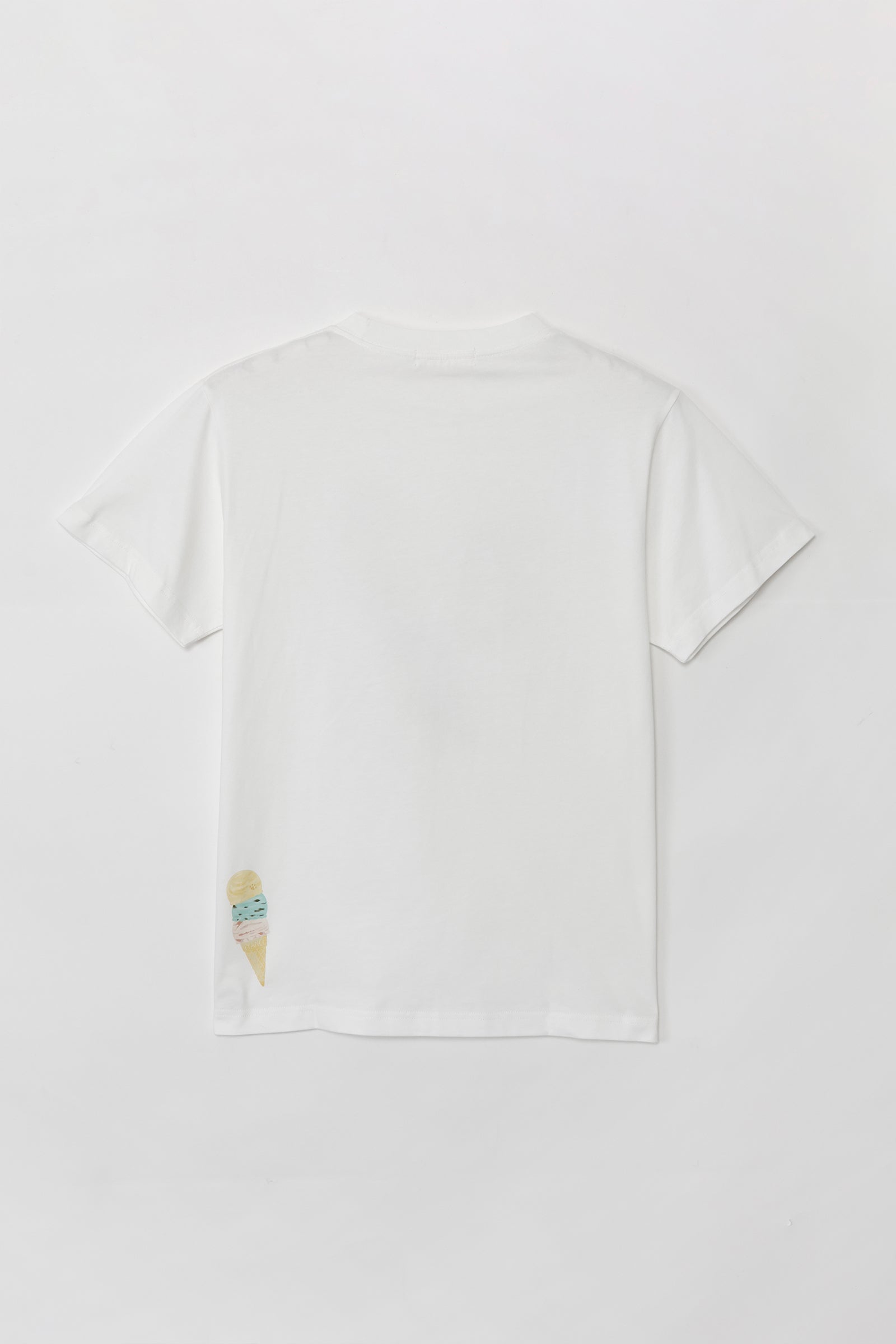 mofusand Tシャツ ICE CREAM NYAN ホワイト