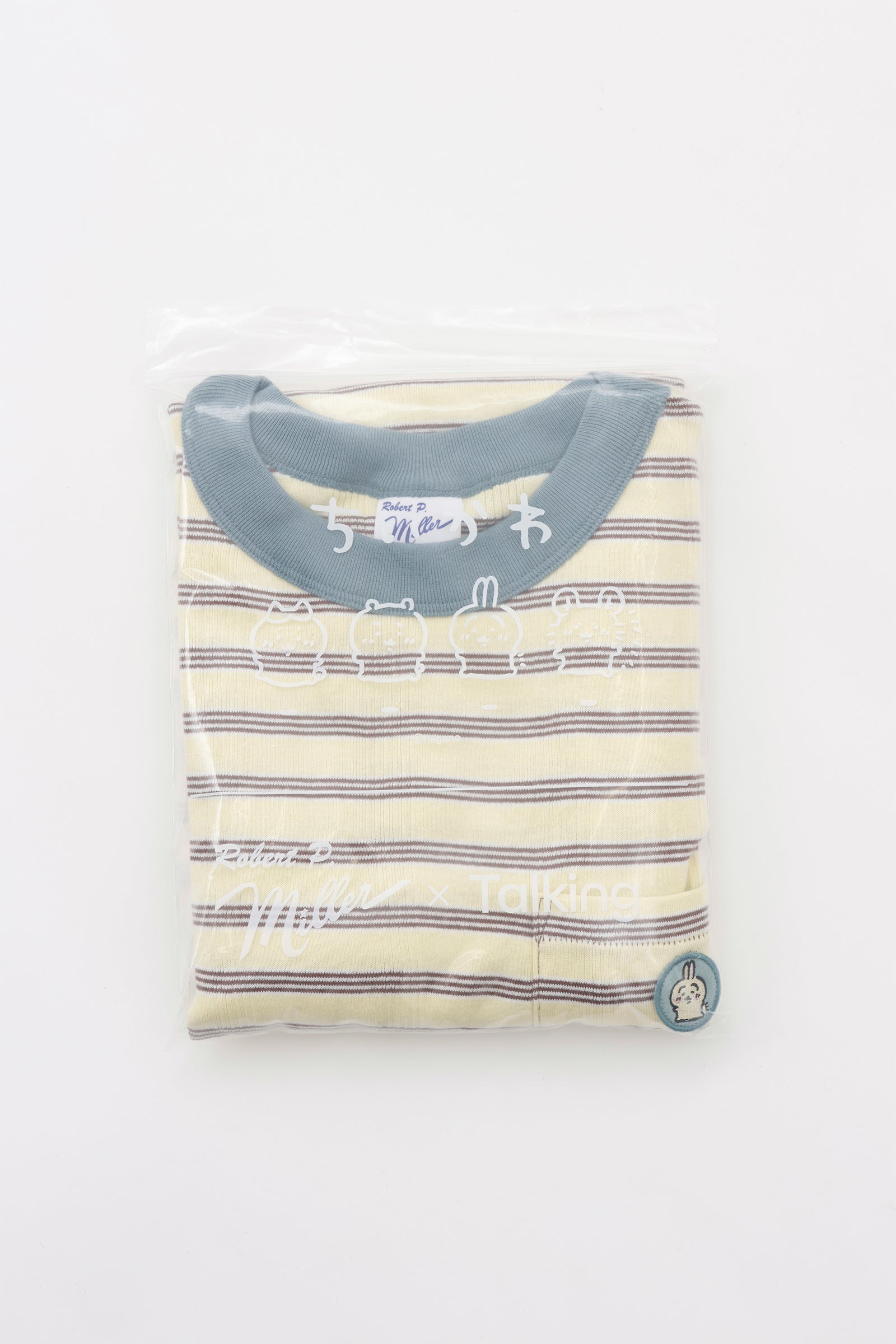 ちいかわ ビッグシルエットポケットTシャツ Robert P.Miller×Talking うさぎ BANANA