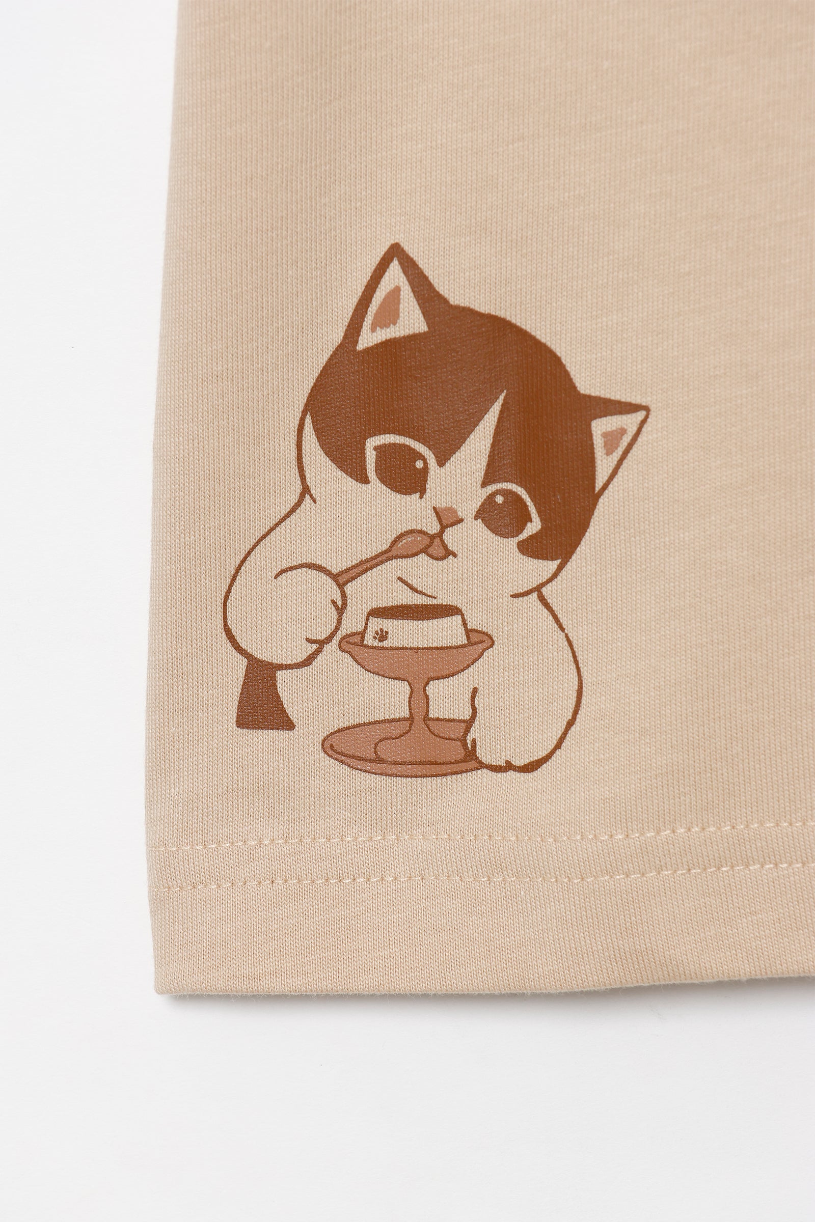 mofusand キッズTシャツ 喫茶モフサンド ナチュラル