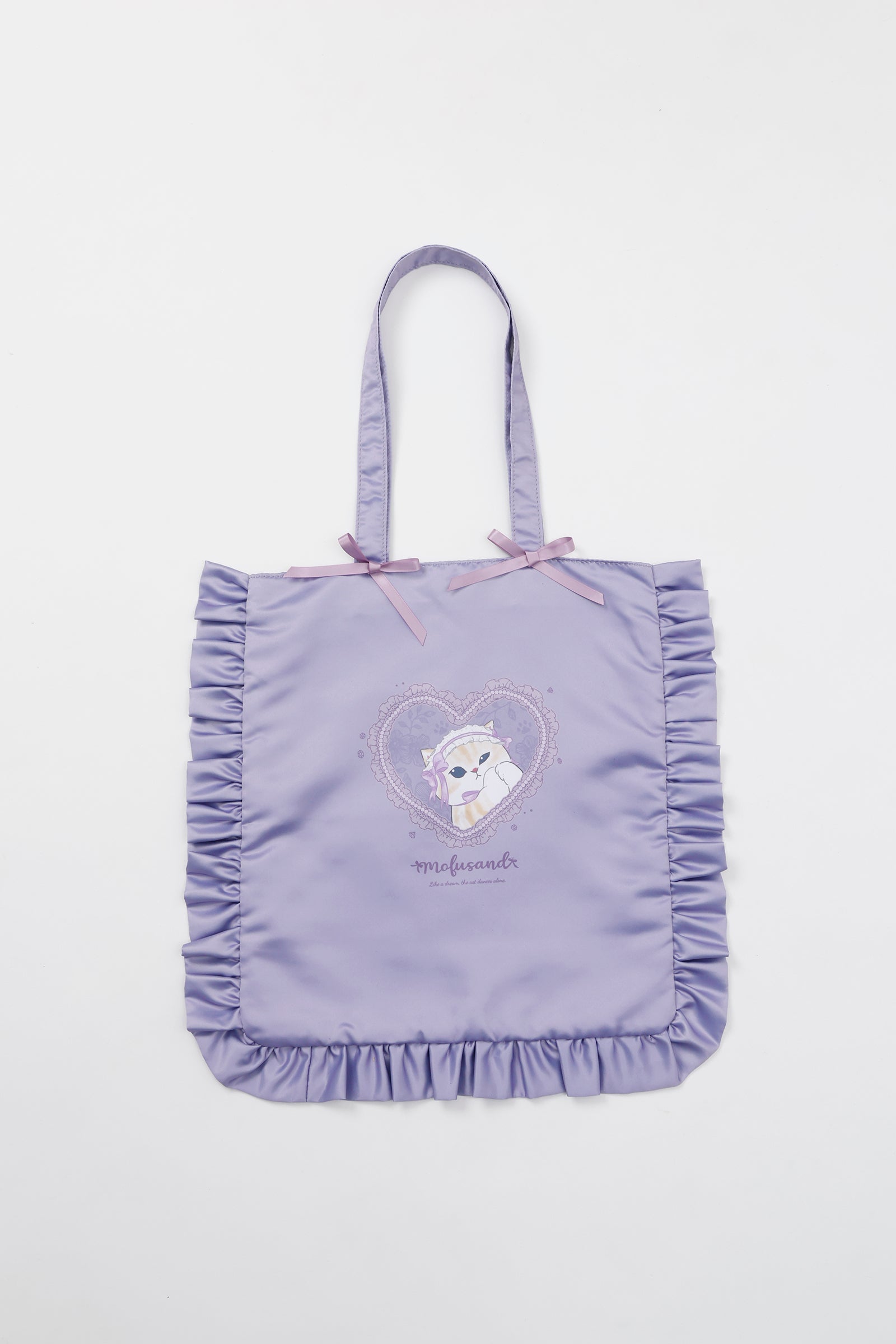 【2BUY10%OFF対象商品】mofusand バレエコア トートバッグ ラベりぼにゃん パープル