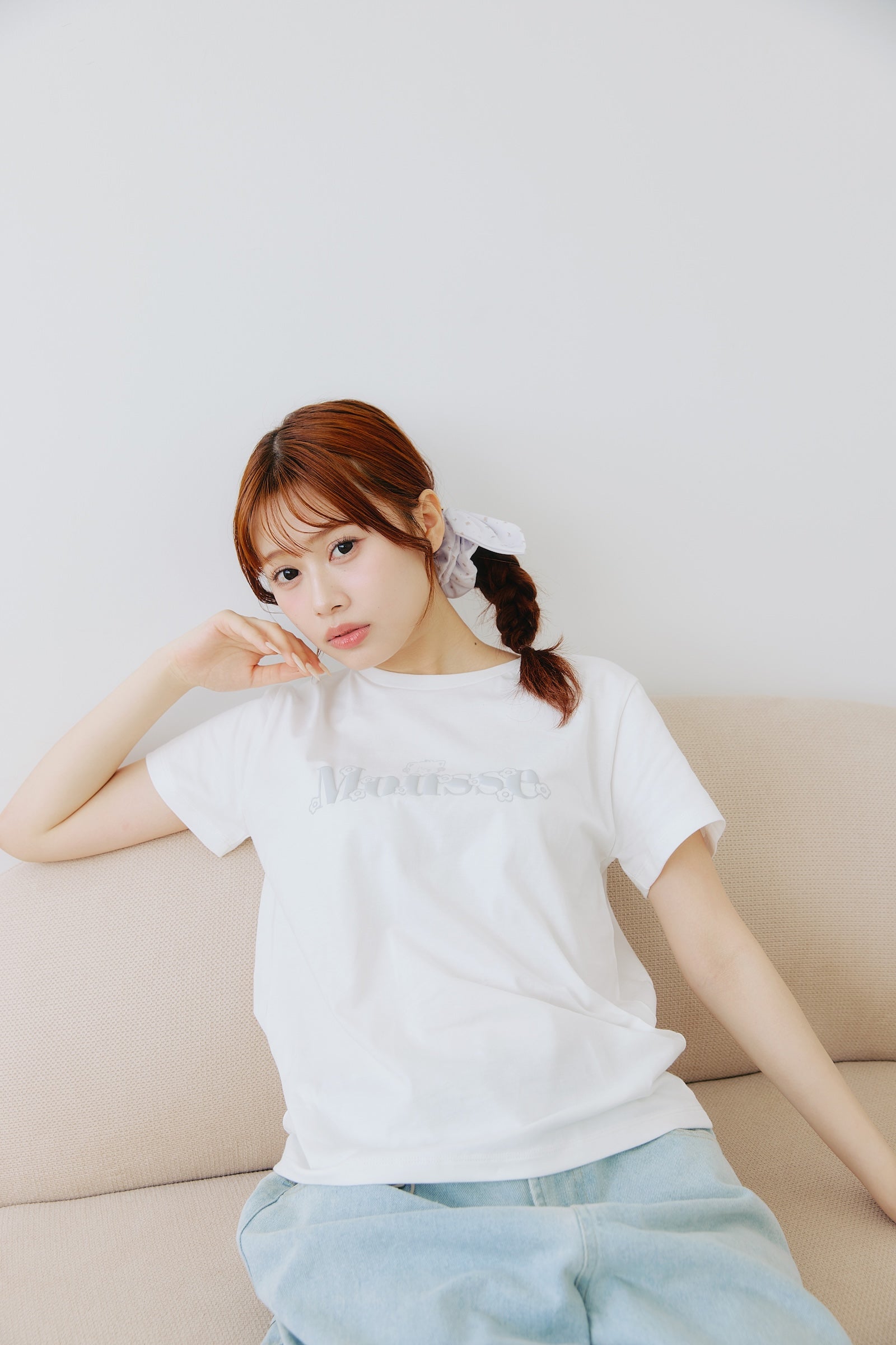 Lil ala mode  Tシャツ Bloom ムース ホワイト