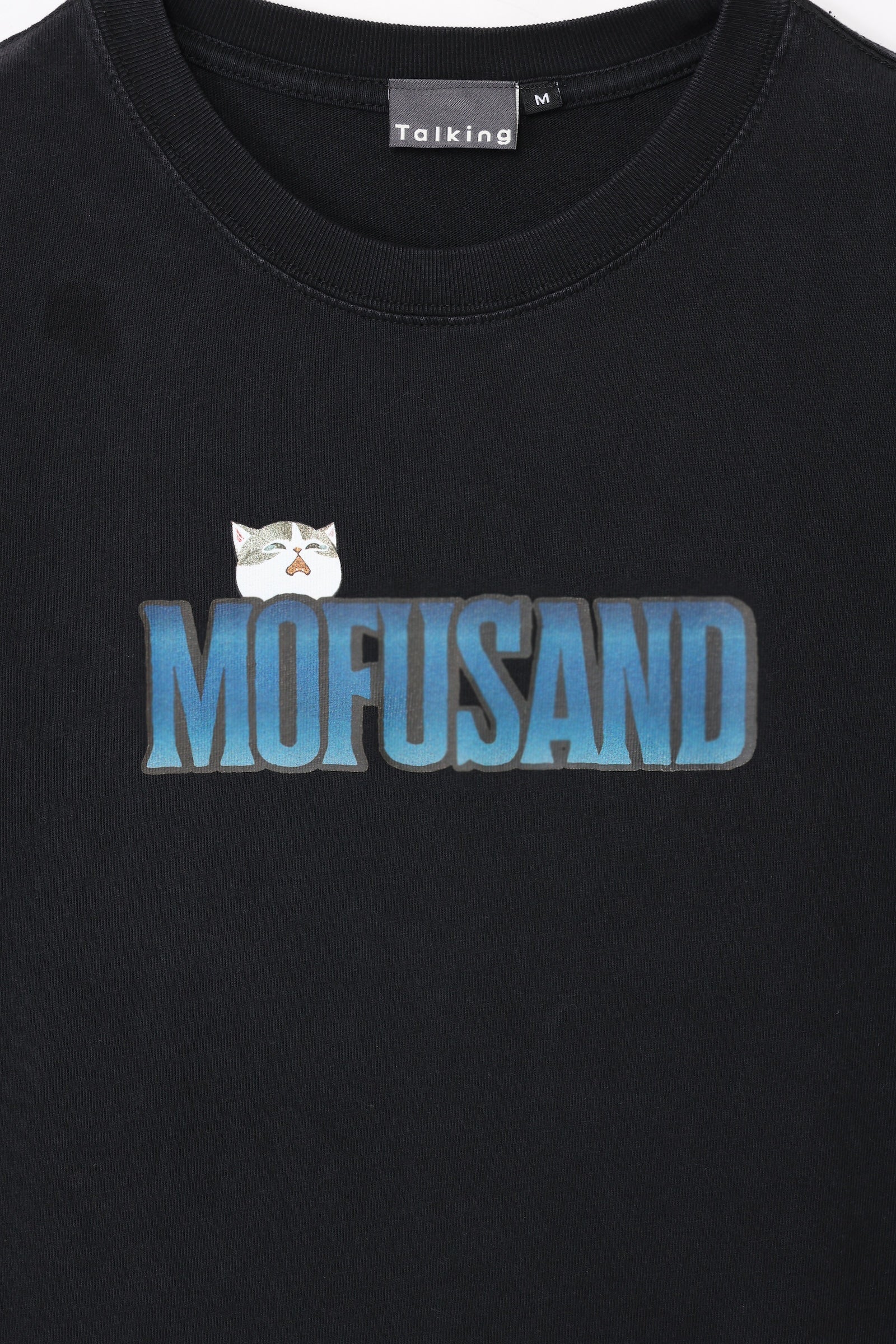 【先行販売】mofusand Tシャツ ホラーサメにゃん ブラック