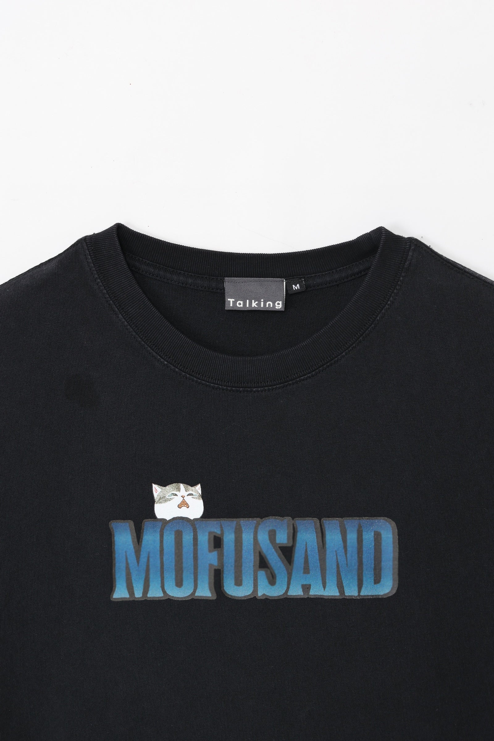 【先行販売】mofusand Tシャツ ホラーサメにゃん ブラック