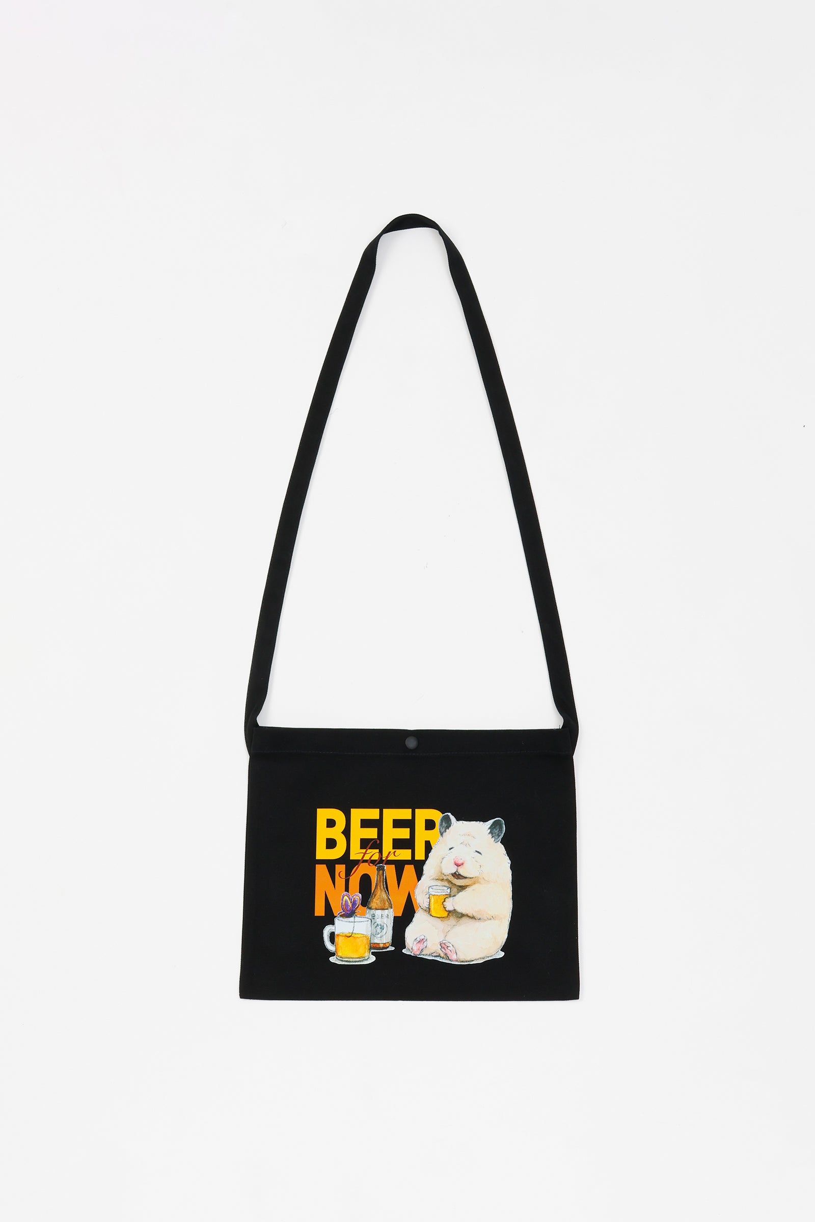 助六の日常 サコッシュ BEER FOR NOW ブラック