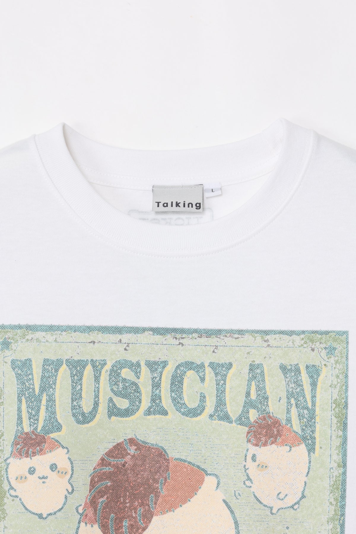 ちいかわ Tシャツ MUSICIAN（くりまんじゅう） ホワイト