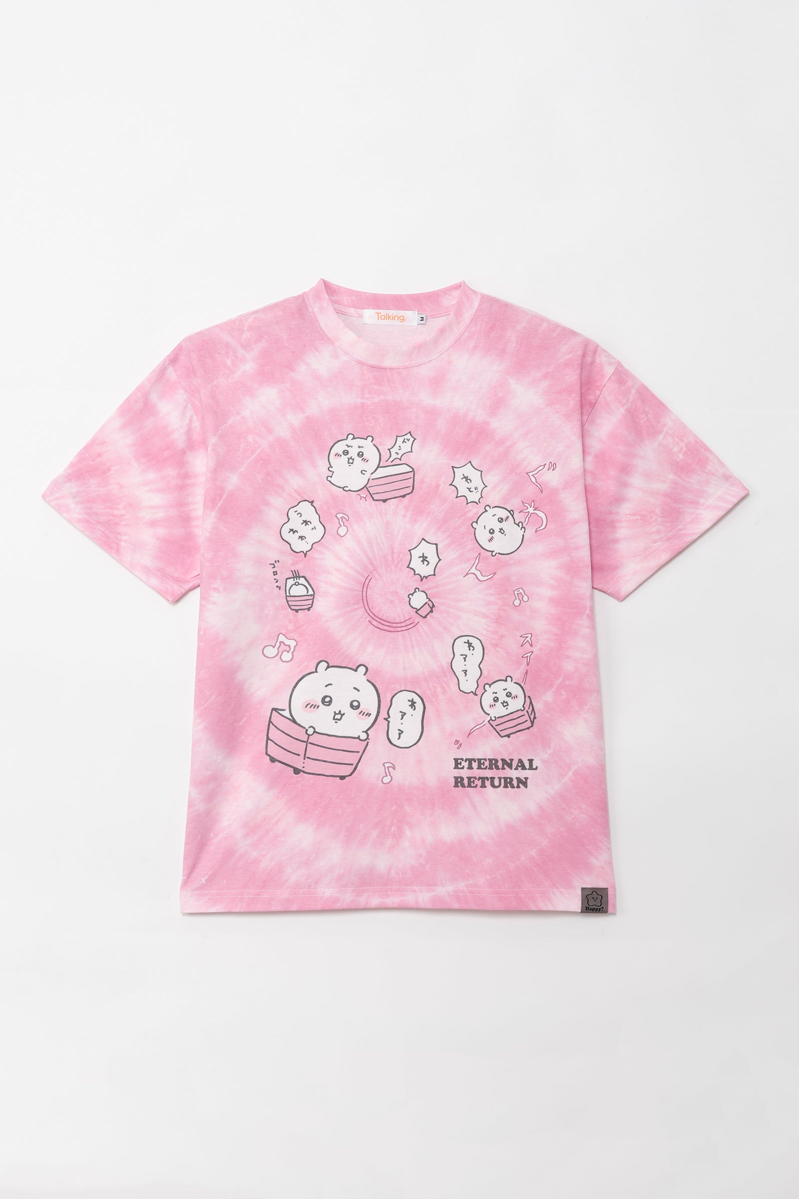 ちいかわ Tシャツ タイダイ ループ ピンク