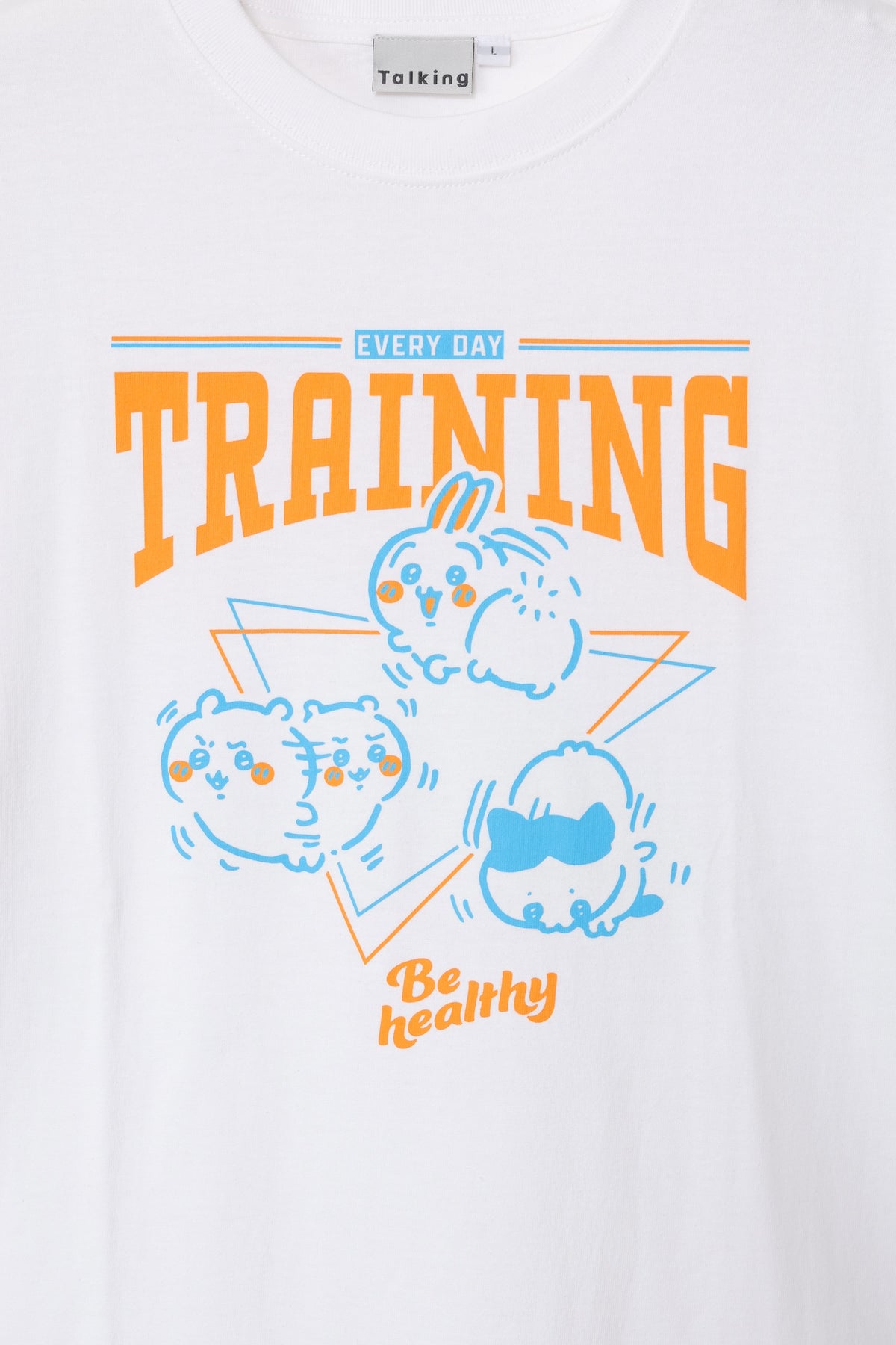 ちいかわ Tシャツ TRAINING（トリオ） ホワイト