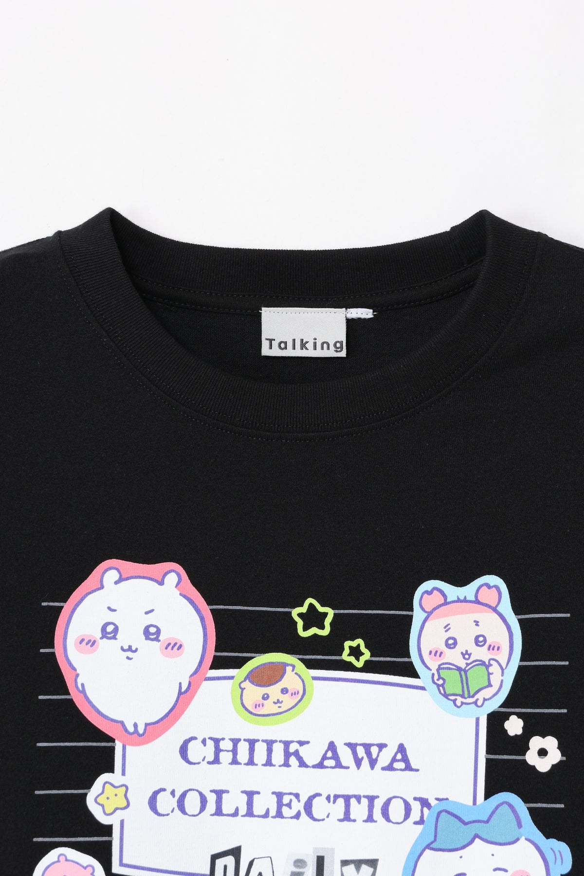 ちいかわ Tシャツ カレッジノート風（みんな） ブラック