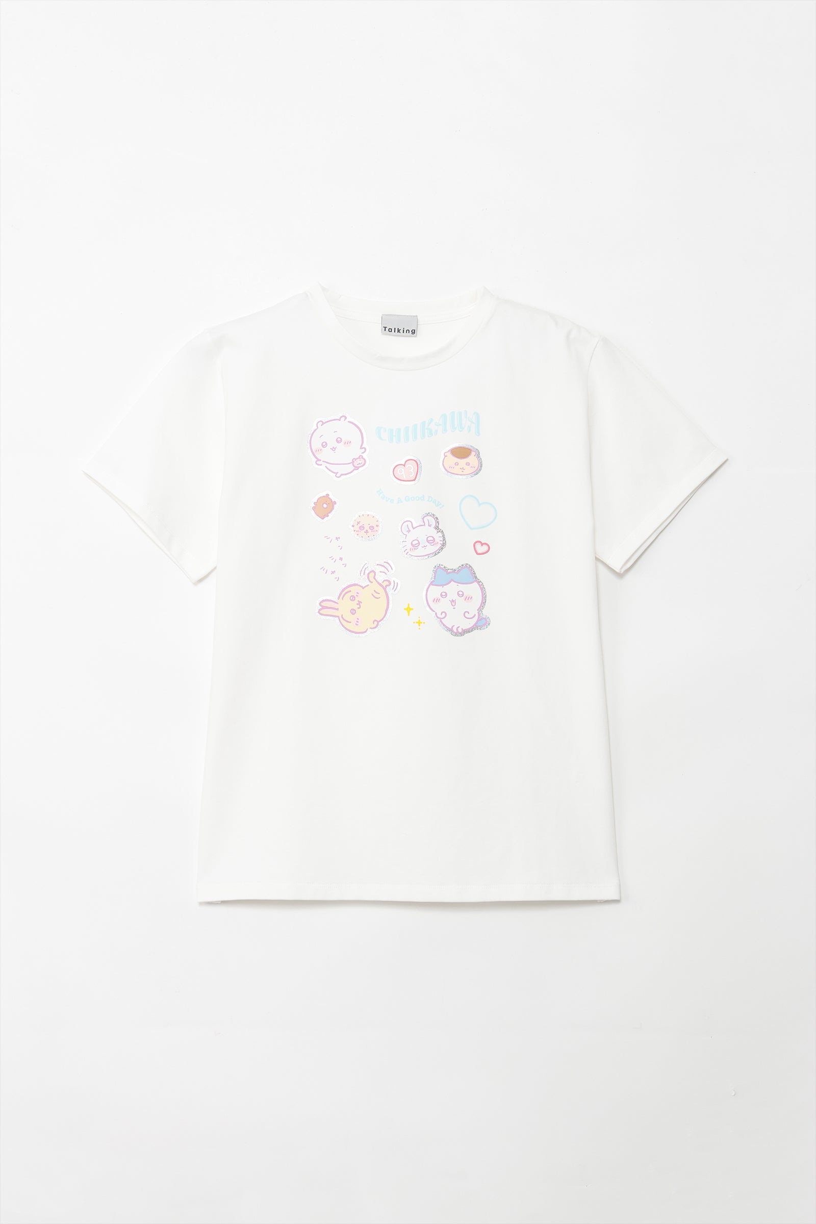 ちいかわ ラインストーンTシャツ DECO(うさぎ) ブラック