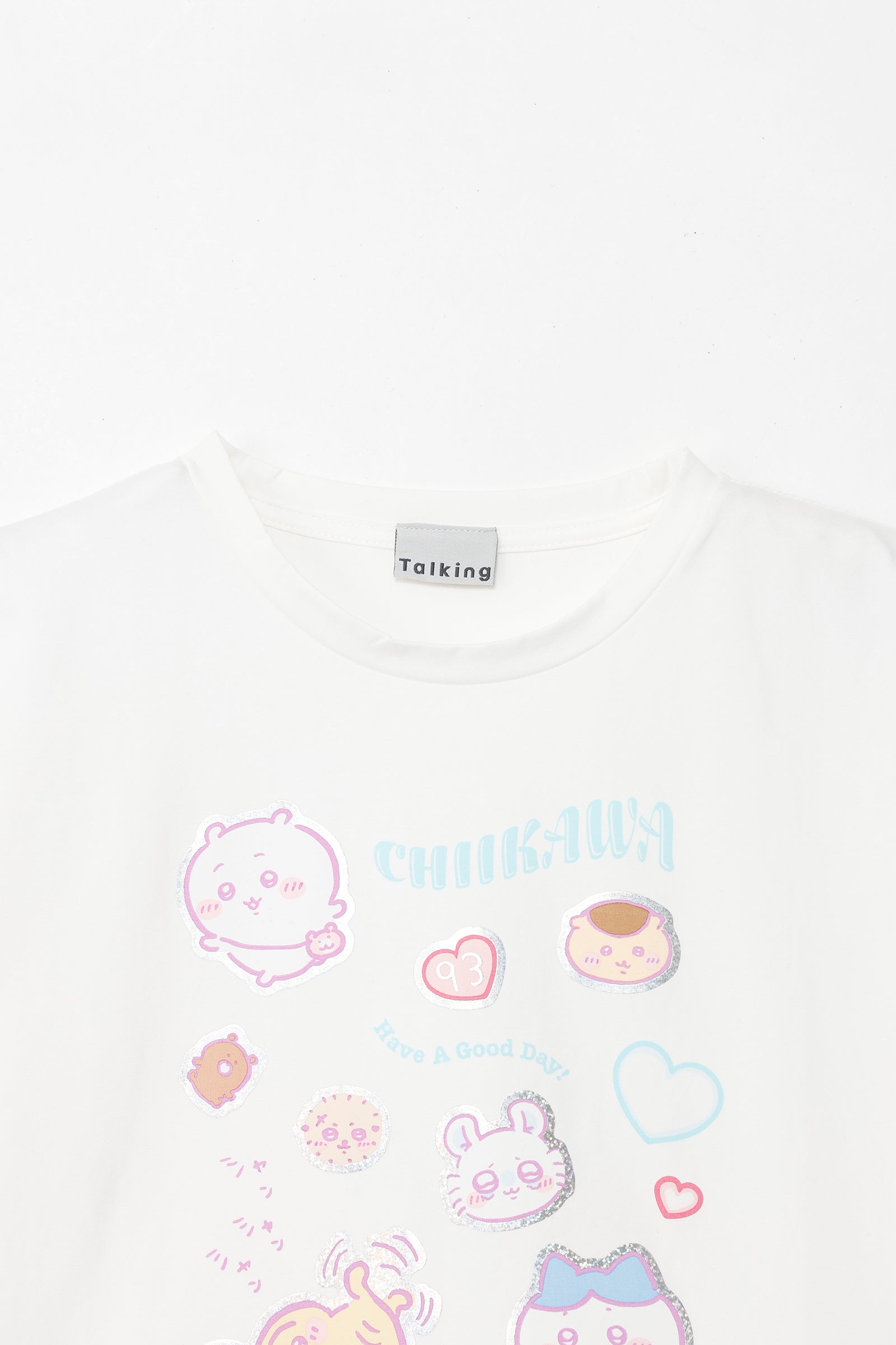ちいかわ ラインストーンTシャツ DECO(うさぎ) ブラック